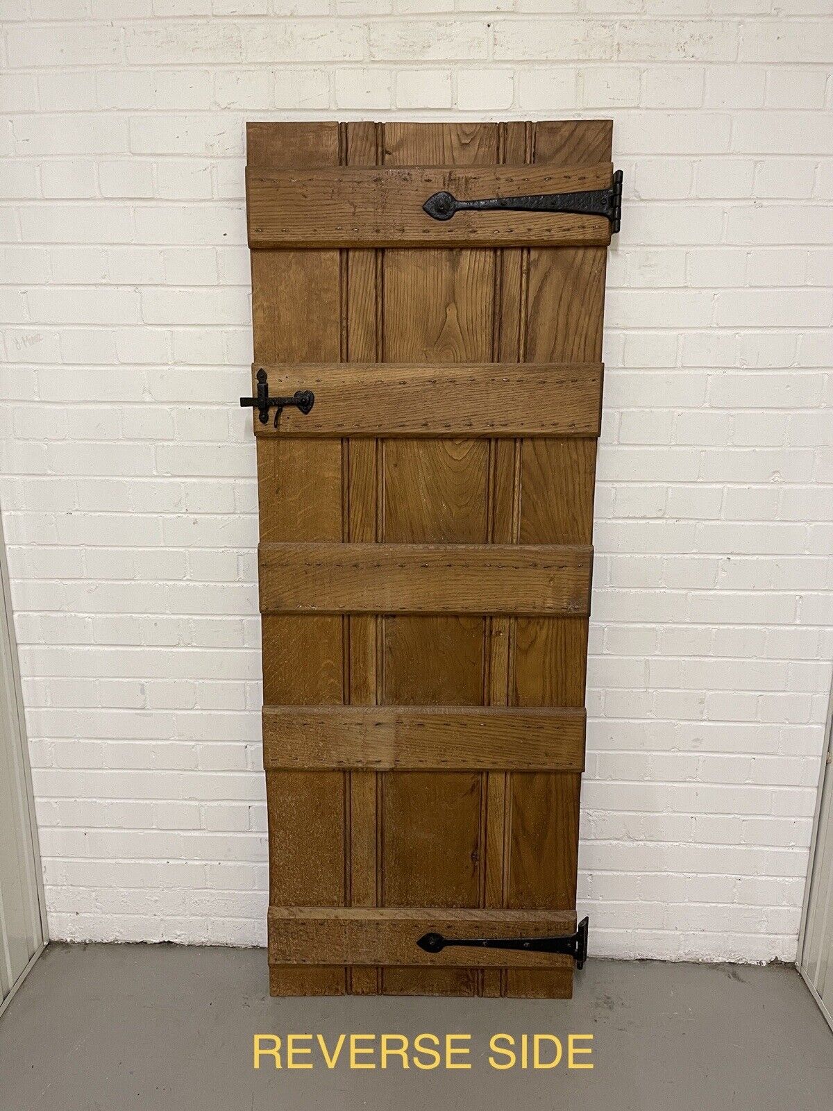 Reclaimed Oak Old Handmade Studded Ledge and Brace door 1825 x 680mm