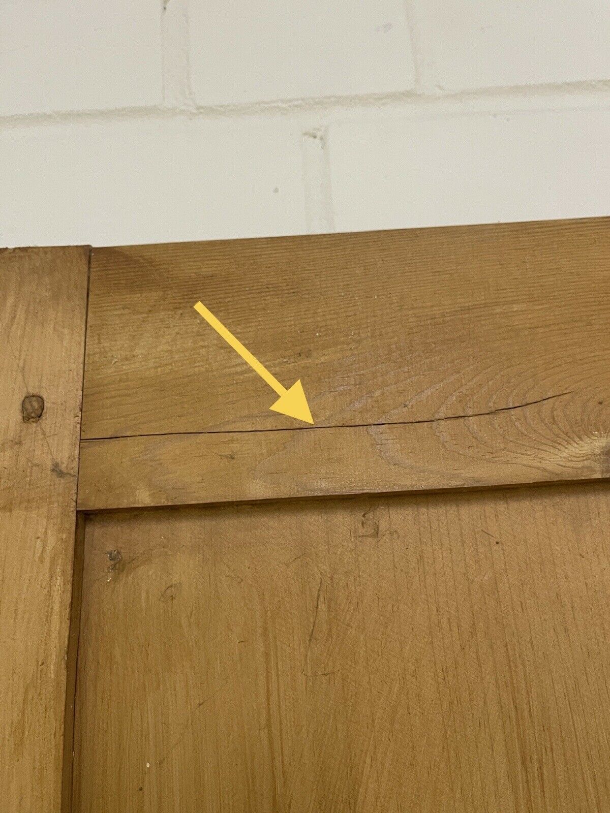 Original Vintage Reclaimed Victorian Pine Internal 4 panel Door 1935 x 715mm