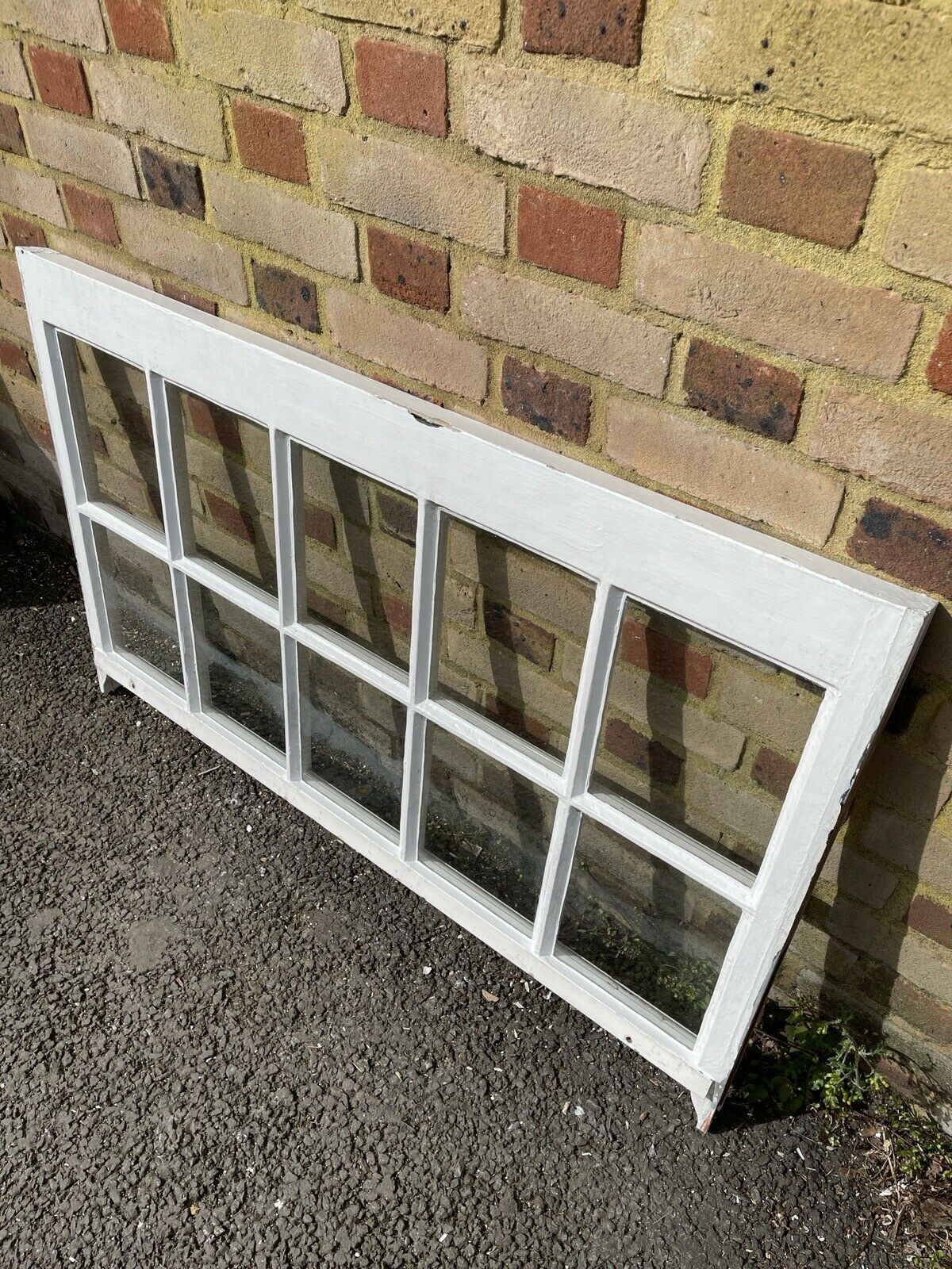 Reclaimed Old Georgian 10 Panel Wooden Sash Window