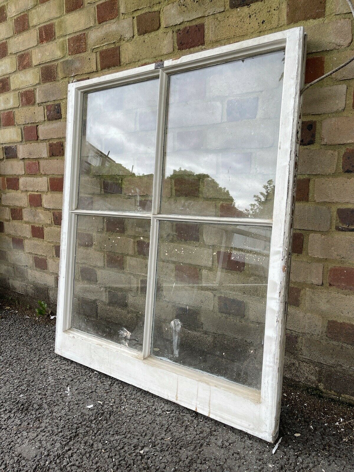 Reclaimed Old Georgian 4 Panel Wooden Window 1027 x 870mm