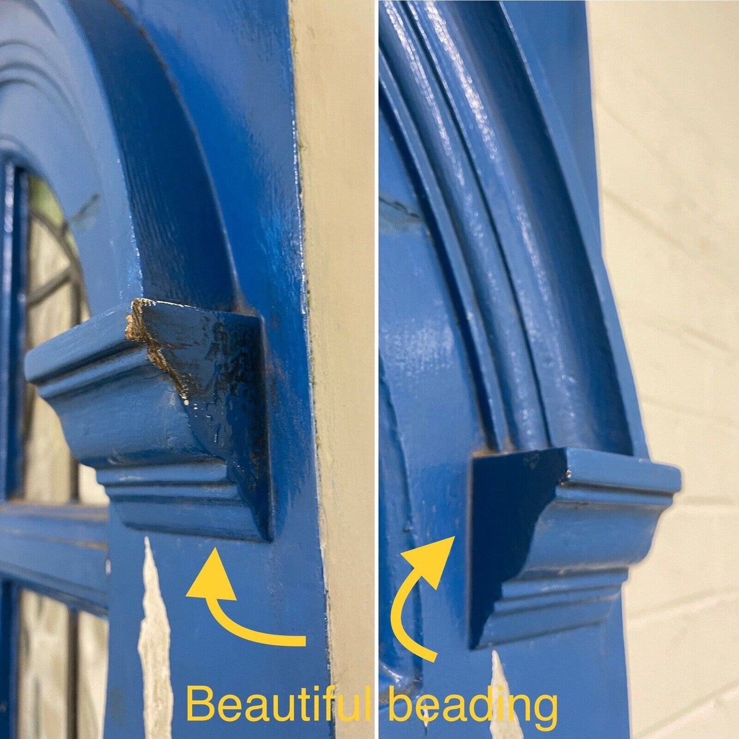 Reclaimed Victorian Georgian Edwardian Wooden Panel Front Door 2080mm x 860mm