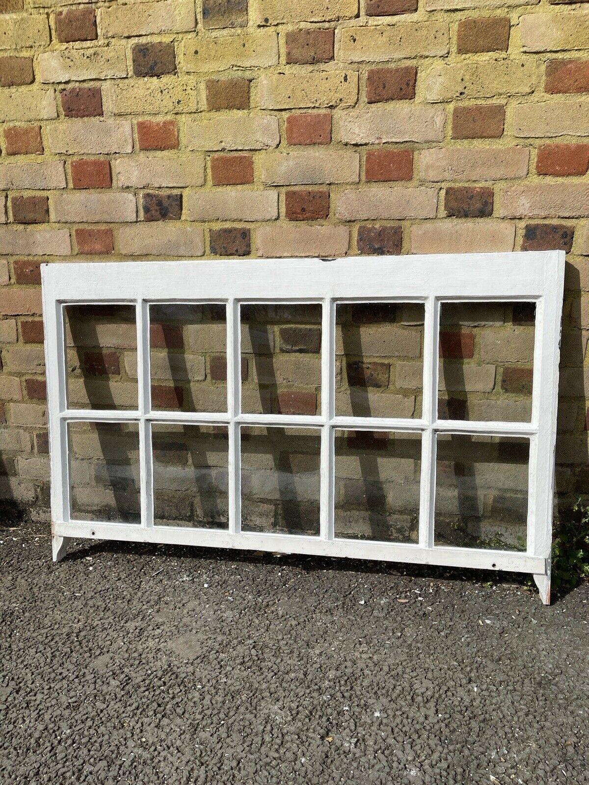 Reclaimed Old Georgian 10 Panel Wooden Sash Window