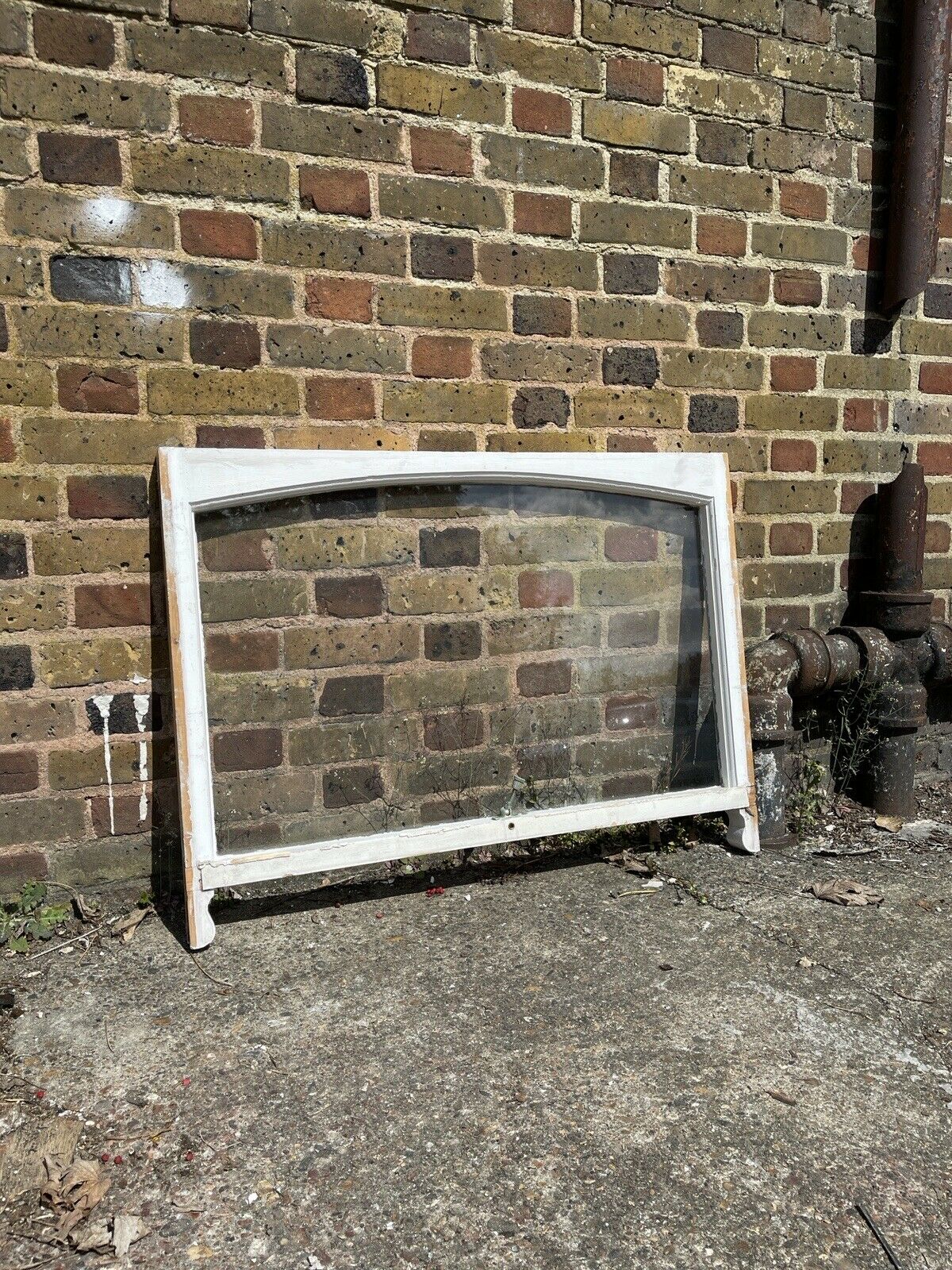 Reclaimed Old Victorian Edwardian Arch Panel Wooden Sash Window