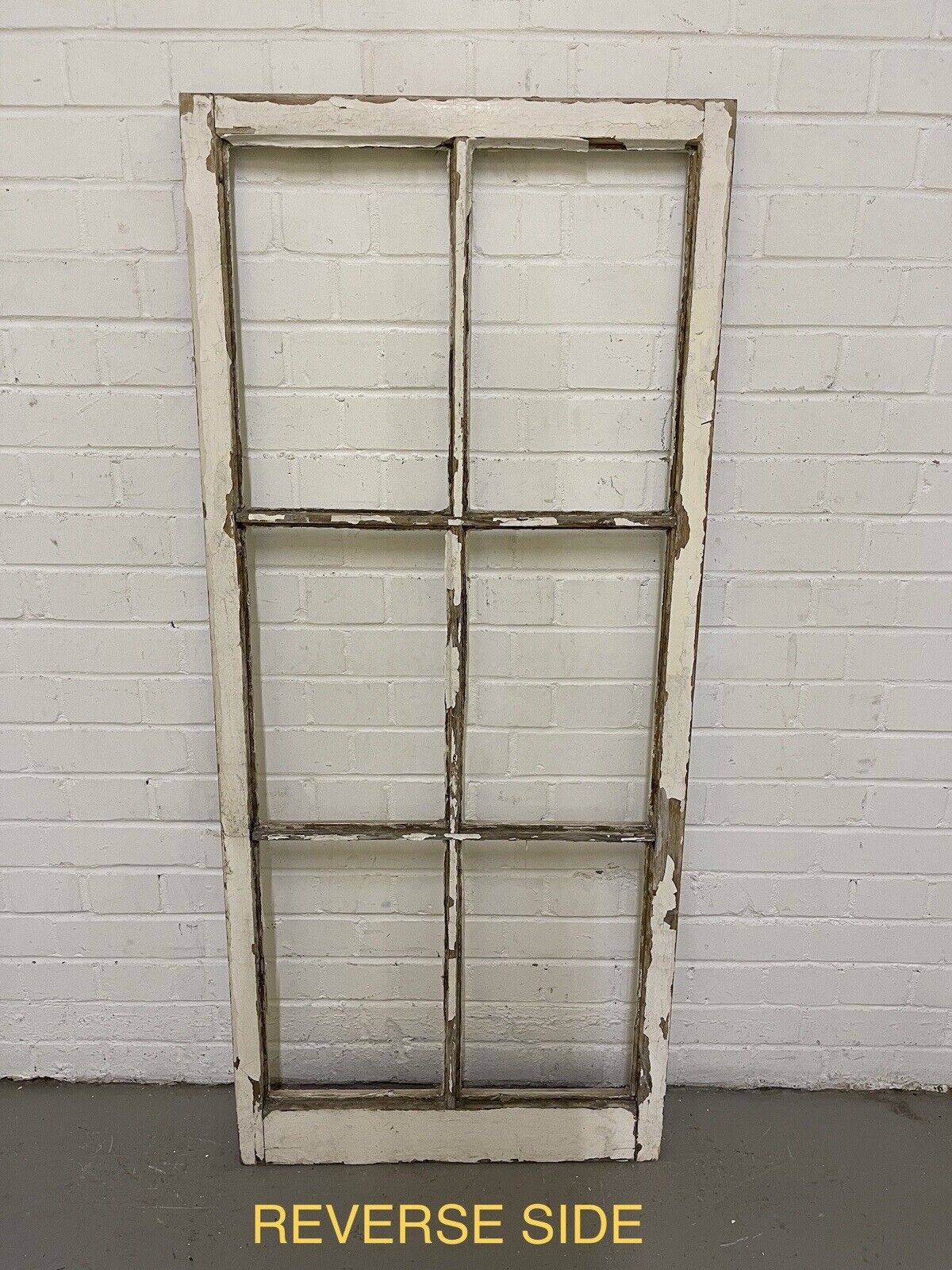 Reclaimed Georgian 6 Panel Wooden Window 610 x 1385mm