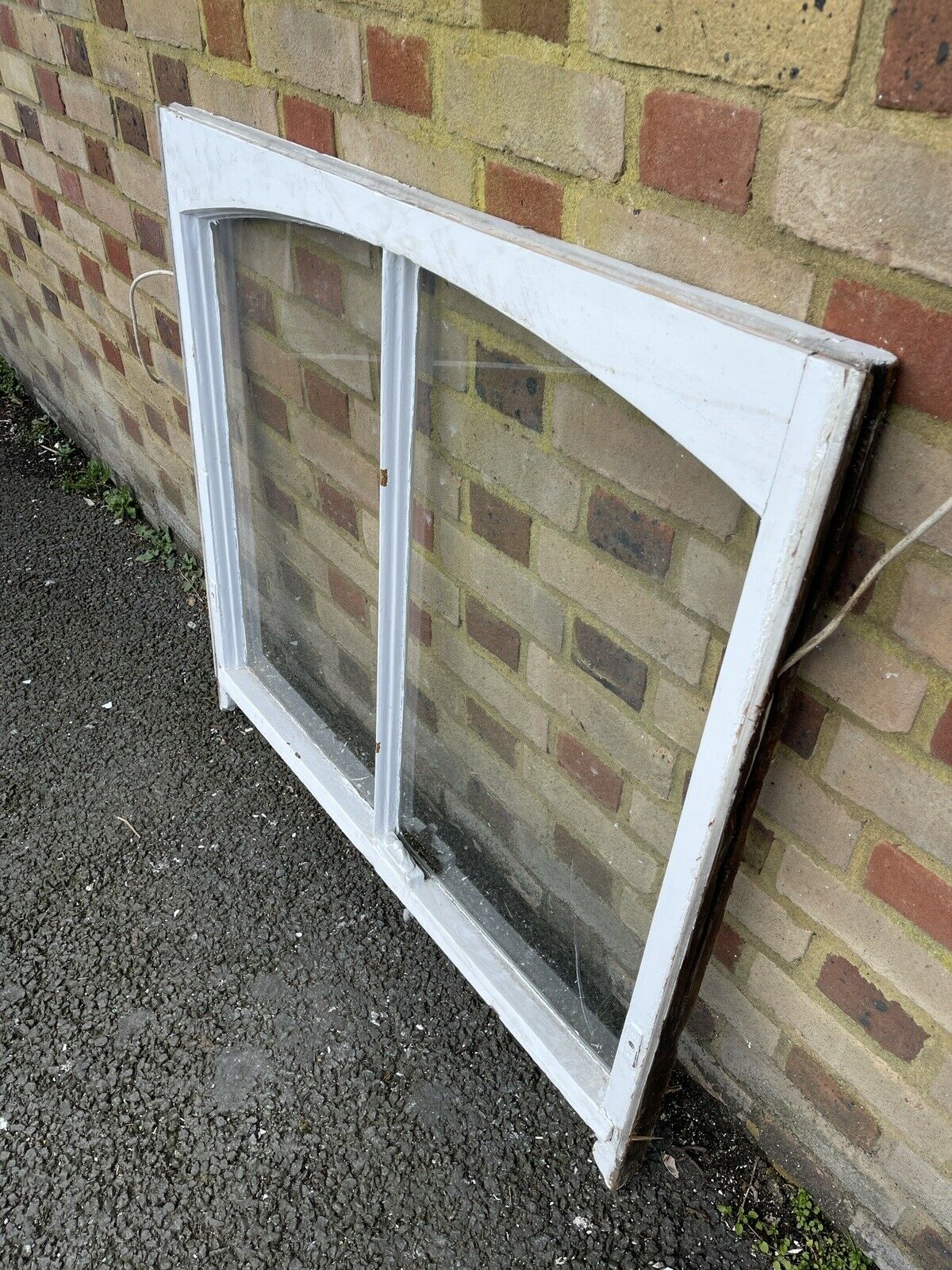 Reclaimed Old Victorian Edwardian Arch Panel Wooden Sash Window