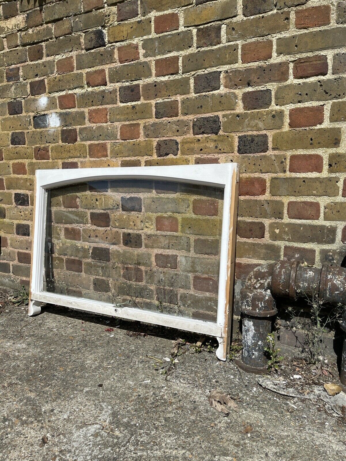 Reclaimed Old Victorian Edwardian Arch Panel Wooden Sash Window