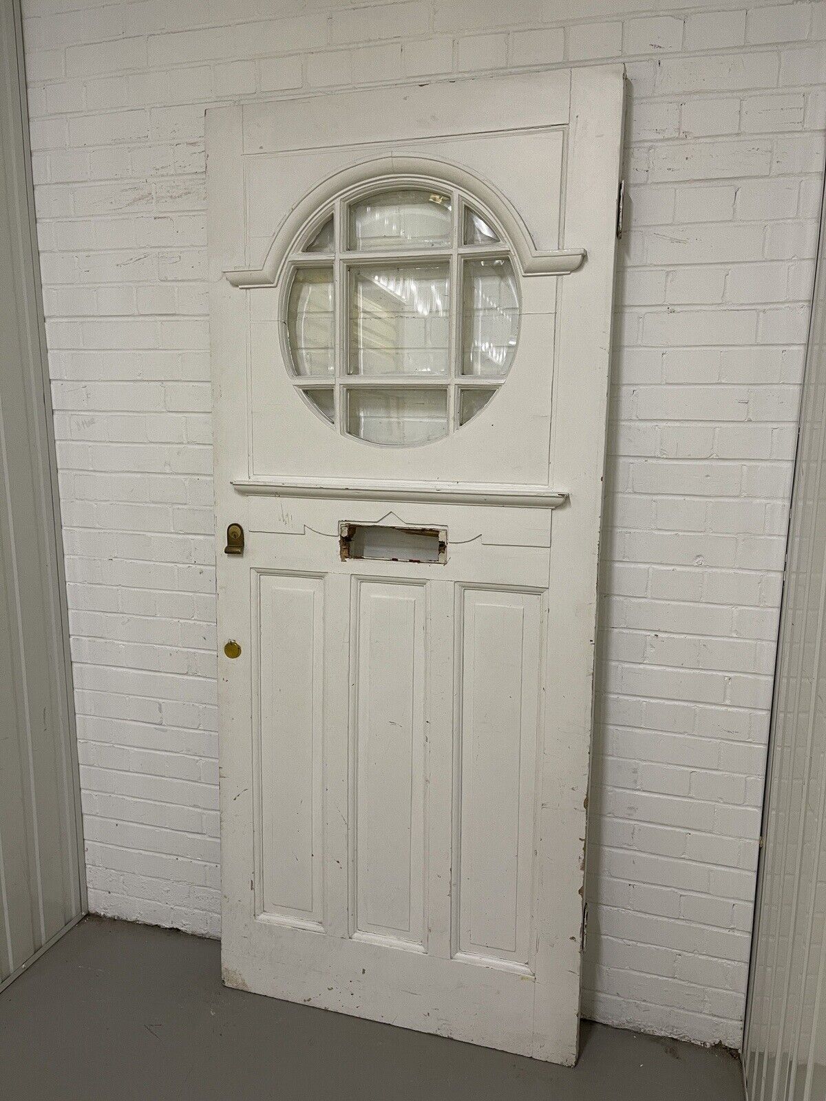 Reclaimed Old Edwardian Wooden Panel Front Door 2125 or 2130mm x 906mm