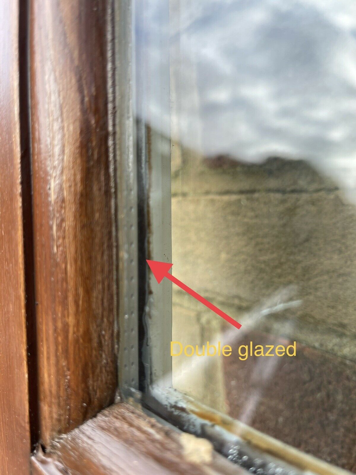 Reclaimed French Double Glazed Wooden Inter-locking Double Doors 1980mm x 1170mm