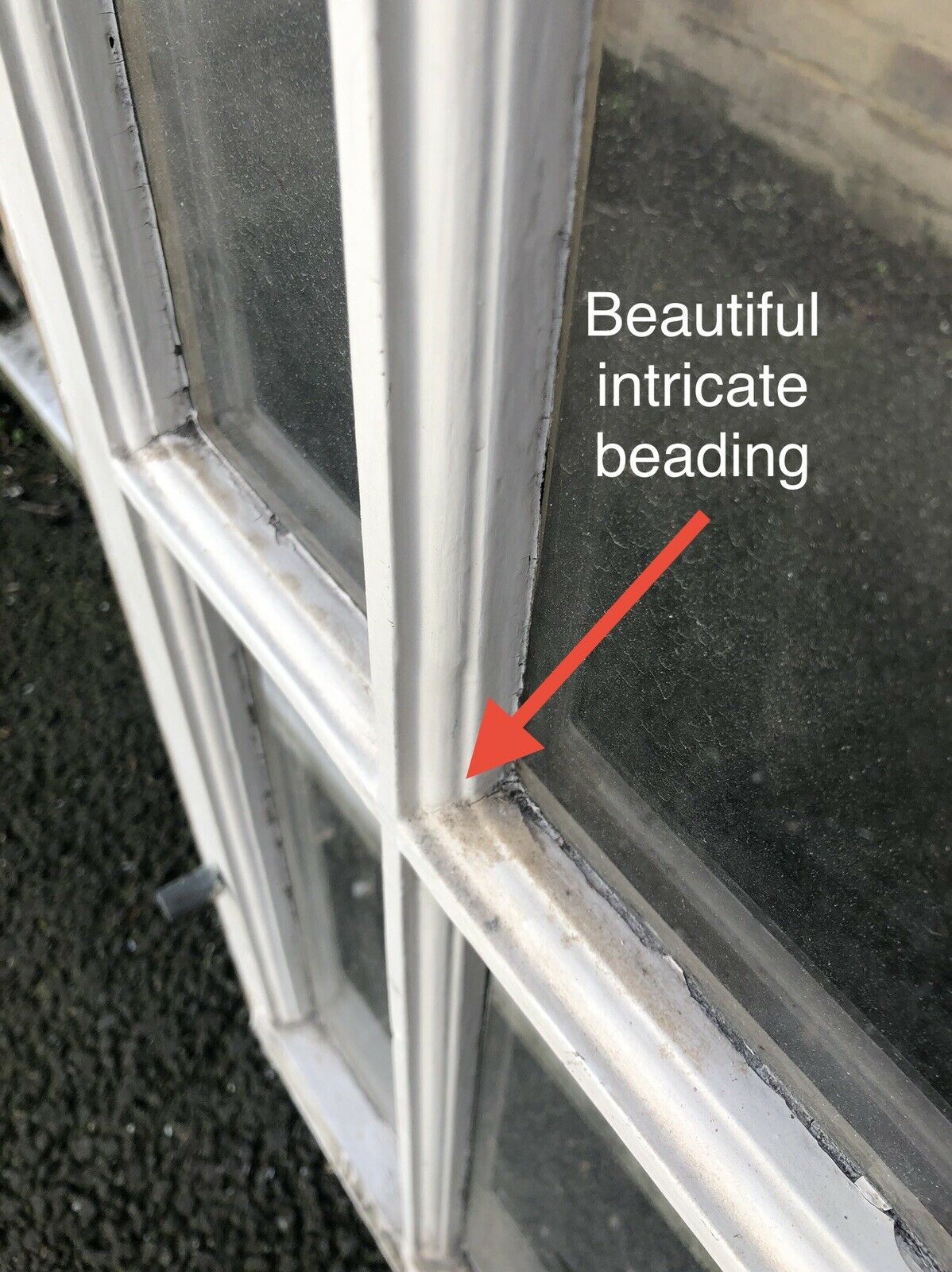 Reclaimed Old Victorian Edwardian Wooden Panel Sash Window 1050 x 980mm