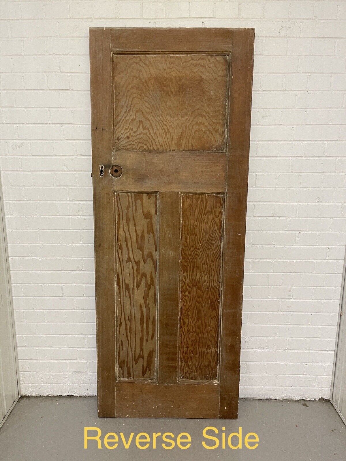 Original Vintage Reclaimed Edwardian Pine Internal  panel Door 1955 x 760mm