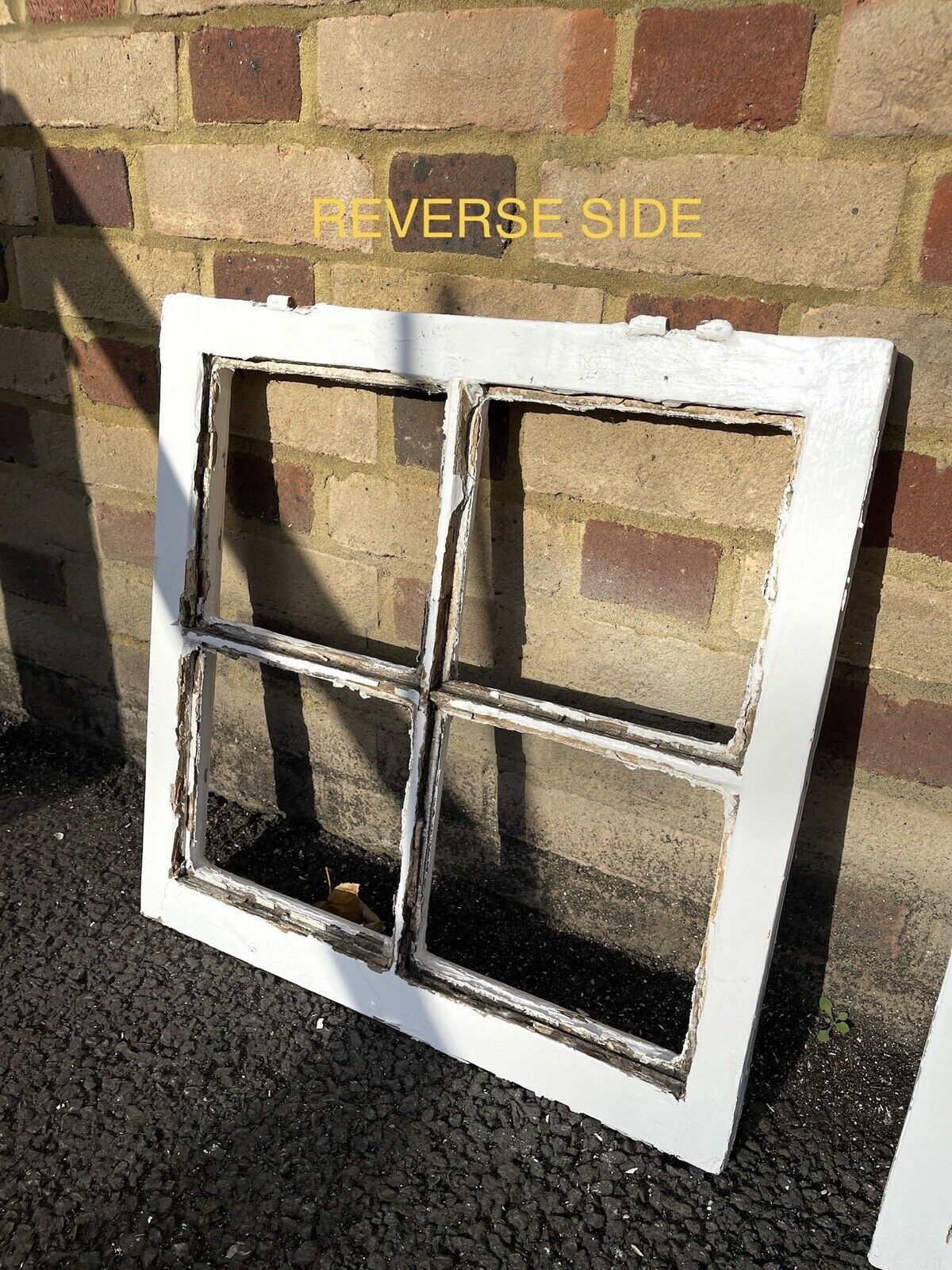 Job Lot Of Reclaimed Georgian 4 Panel Wooden Window NO GLASS Within Panels