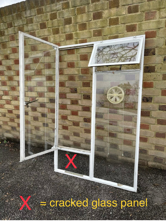 Reclaimed Art Deco Architectural Crittal Metal Window 1520mm x 920mm