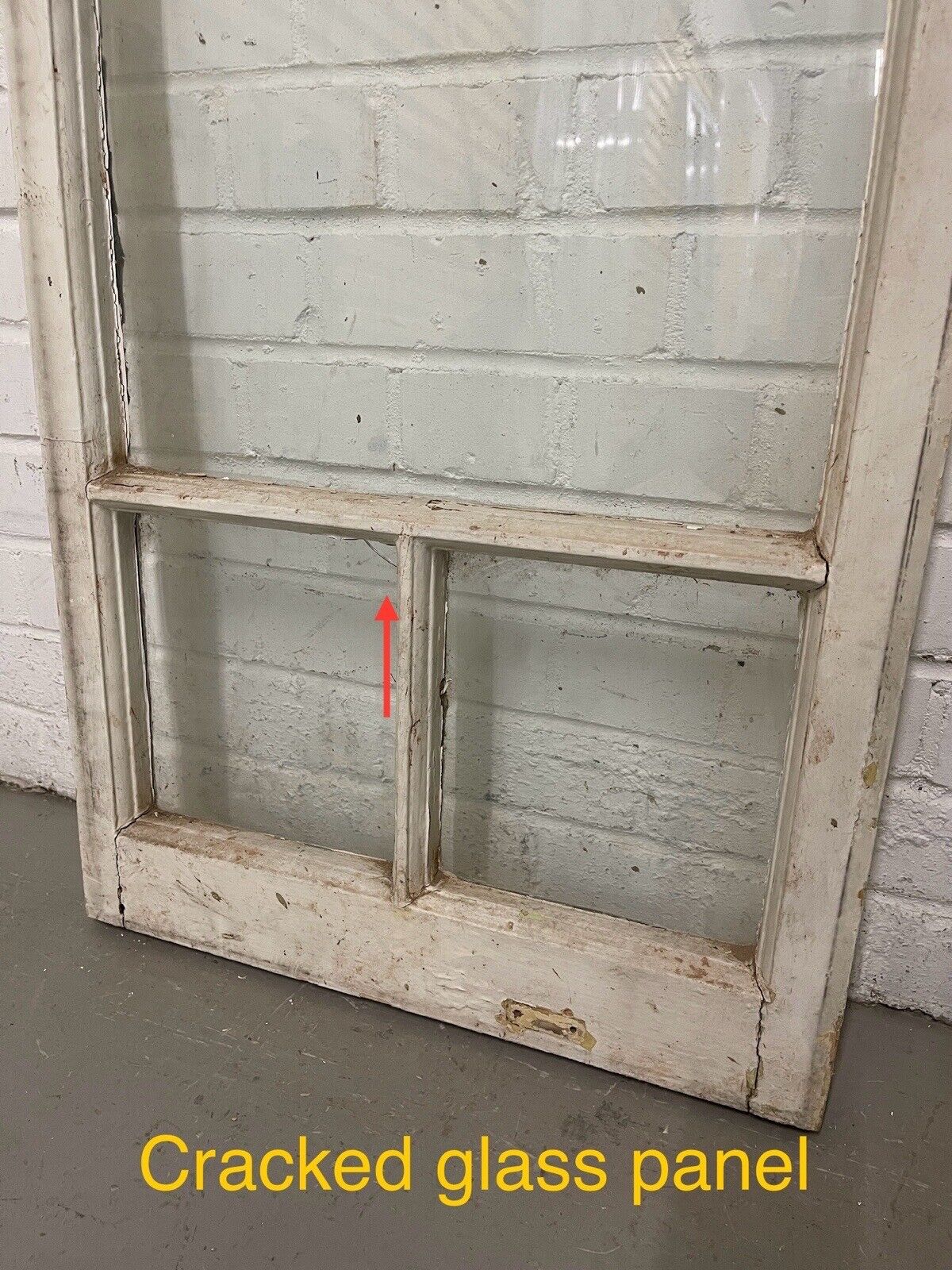 Reclaimed Old Georgian Edwardian Panel Wooden Sash Window 1385 or 1390 x 500mm