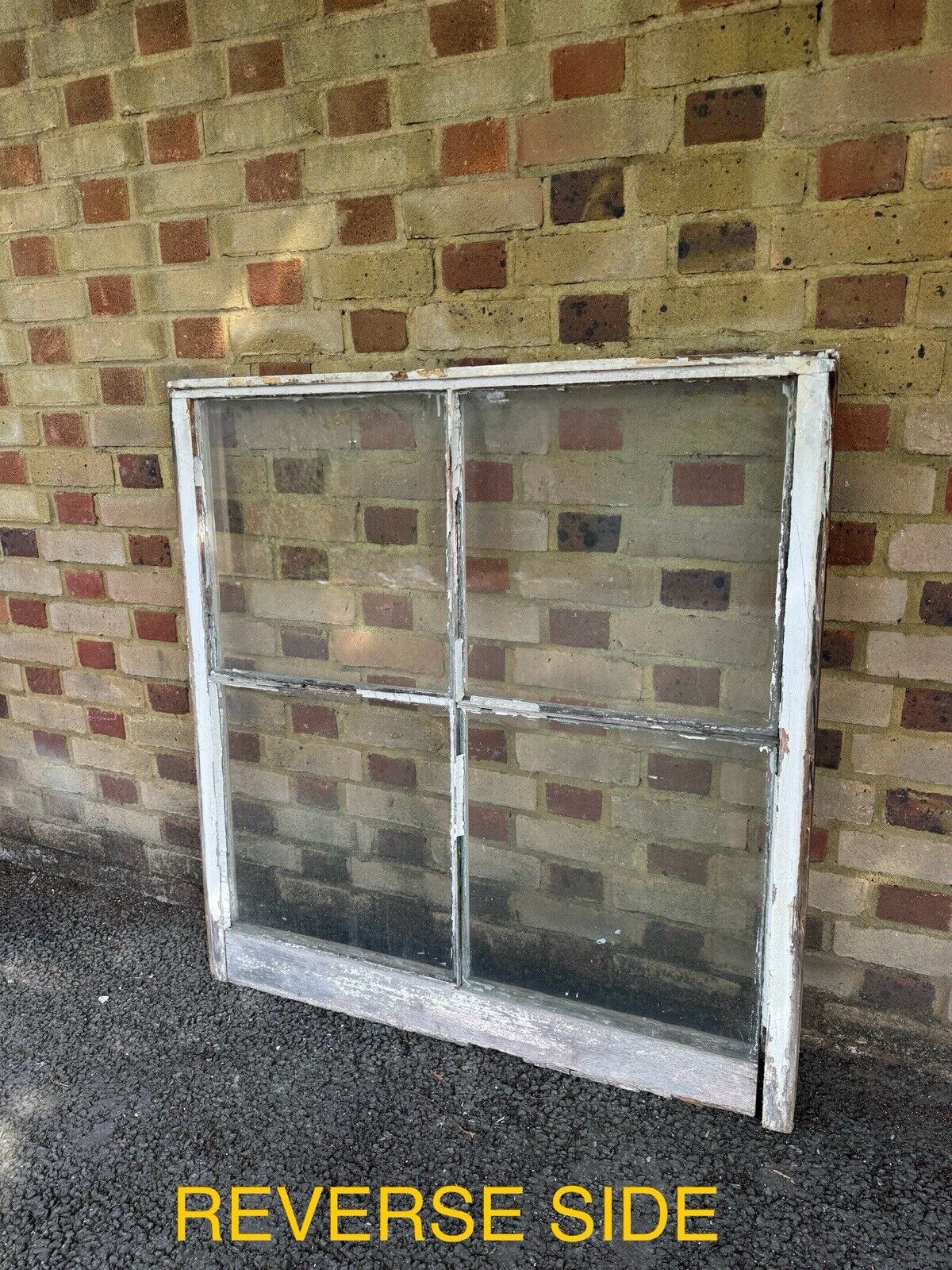 Pair Reclaimed Old Victorian Sash Panel Wooden Window 1104 x 1070 1099 x 1070mm