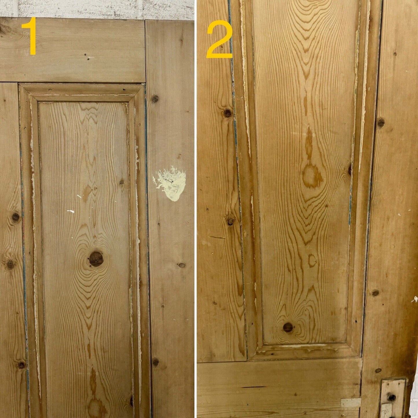 Reclaimed Old Victorian Pine Internal 4 panel Door 1930 x 760mm