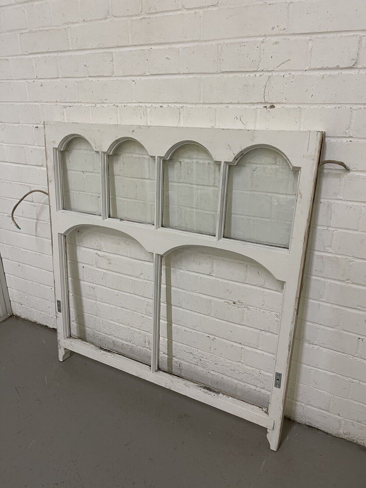 Reclaimed Old Edwardian Arch Sash Wooden Window 913 x 950mm