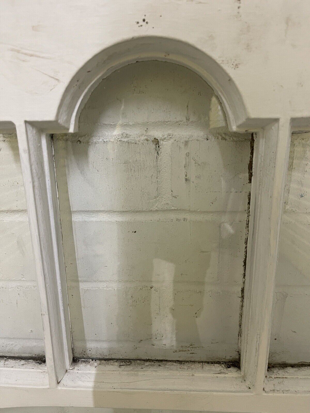 Reclaimed Old Edwardian Arch Sash Wooden Window 627 x 950mm