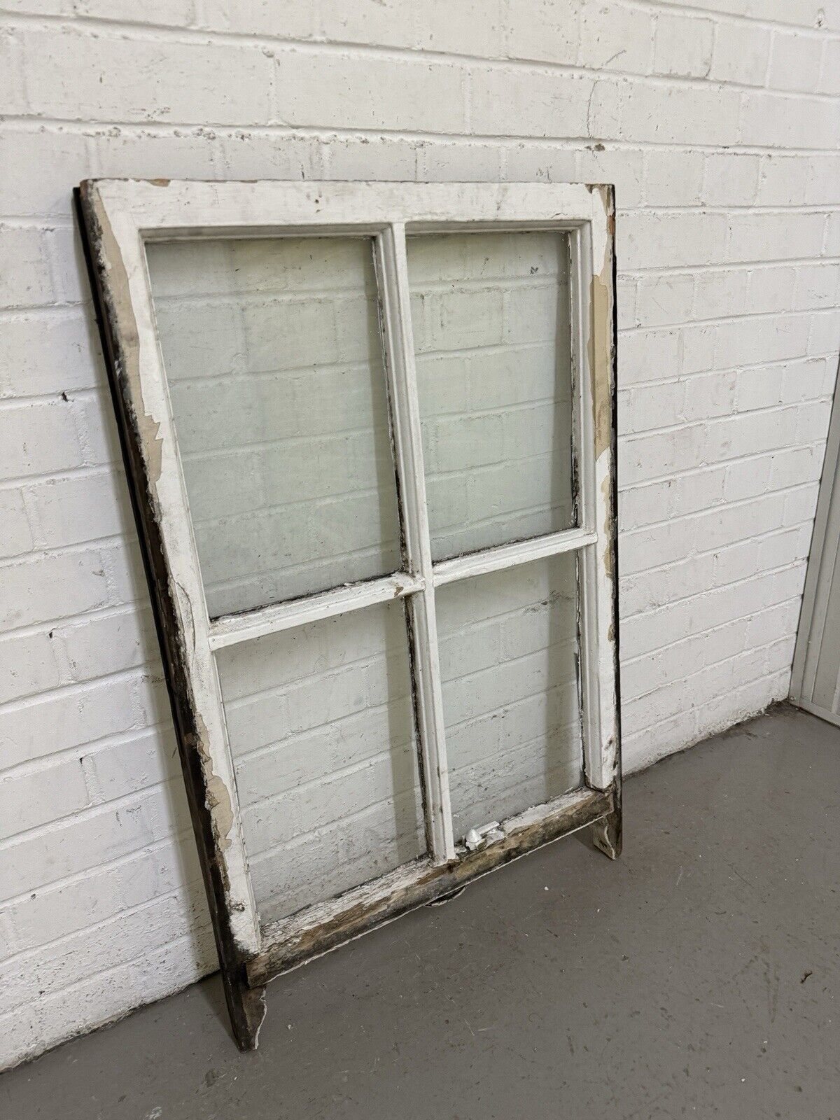 Reclaimed Old Georgian 4 Panel Wooden Window 955 x 605mm