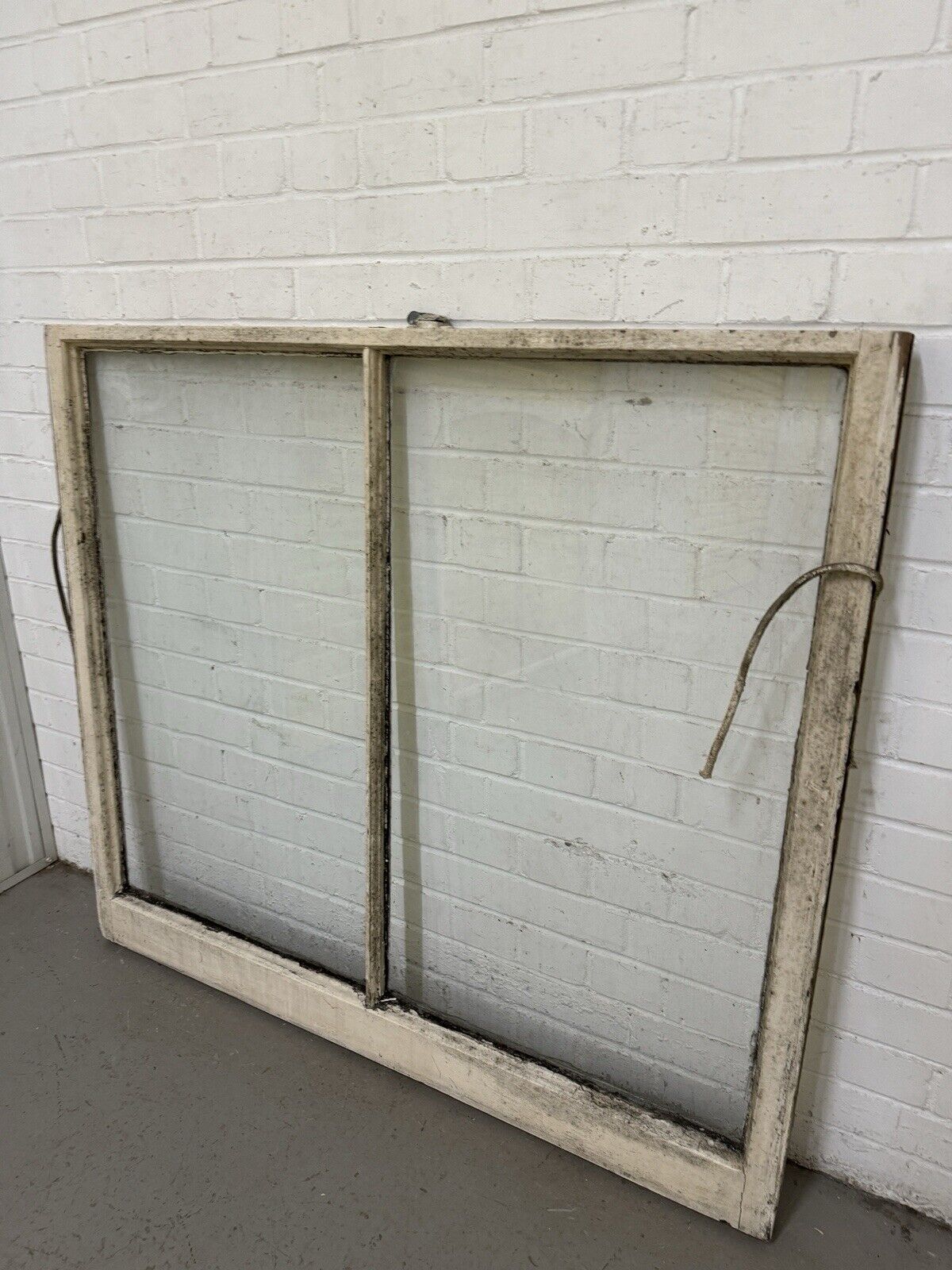 Pair Reclaimed Old Victorian Sash Panel Wooden Window 1210 x 1110 1210 x 1070mm