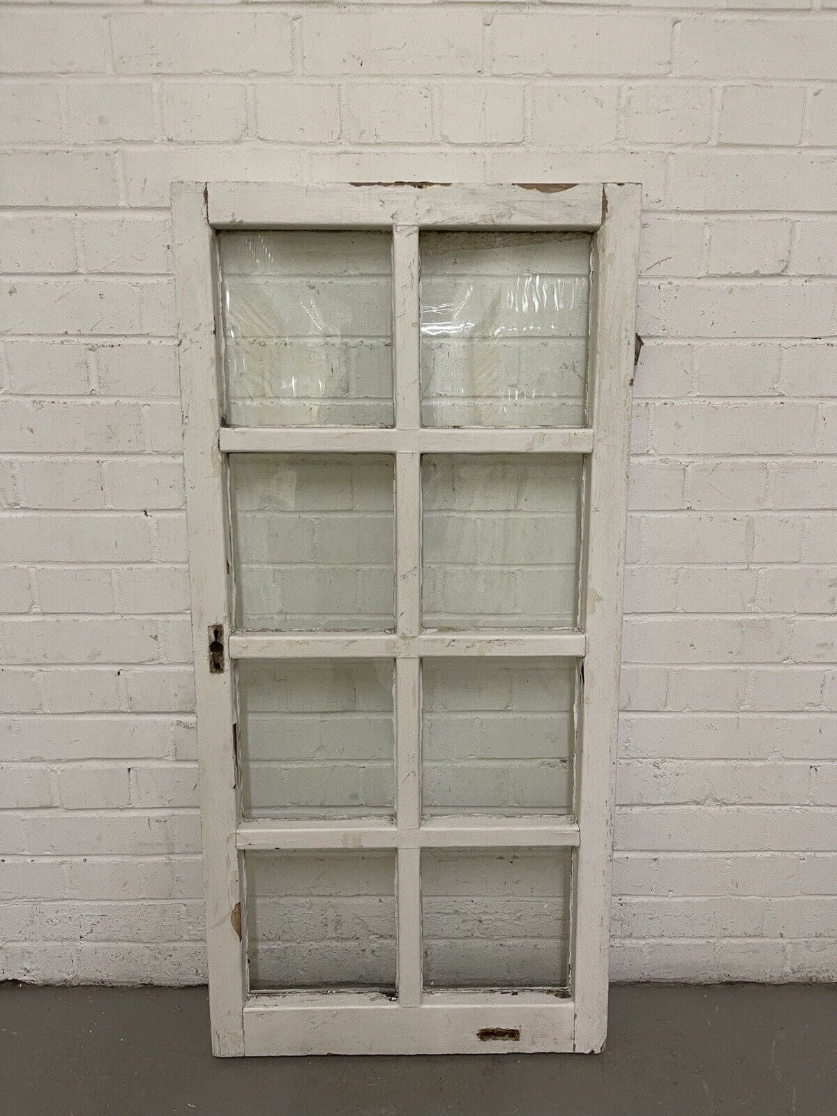 Reclaimed Old Modern Georgian Style 8 Panel Wooden Window 568 x 1175mm