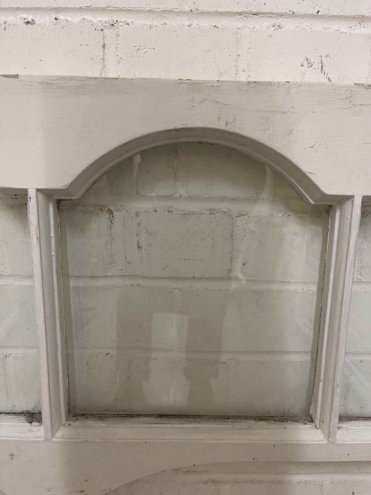 Reclaimed Old Edwardian Arch Sash Wooden Window 1110 x 950mm