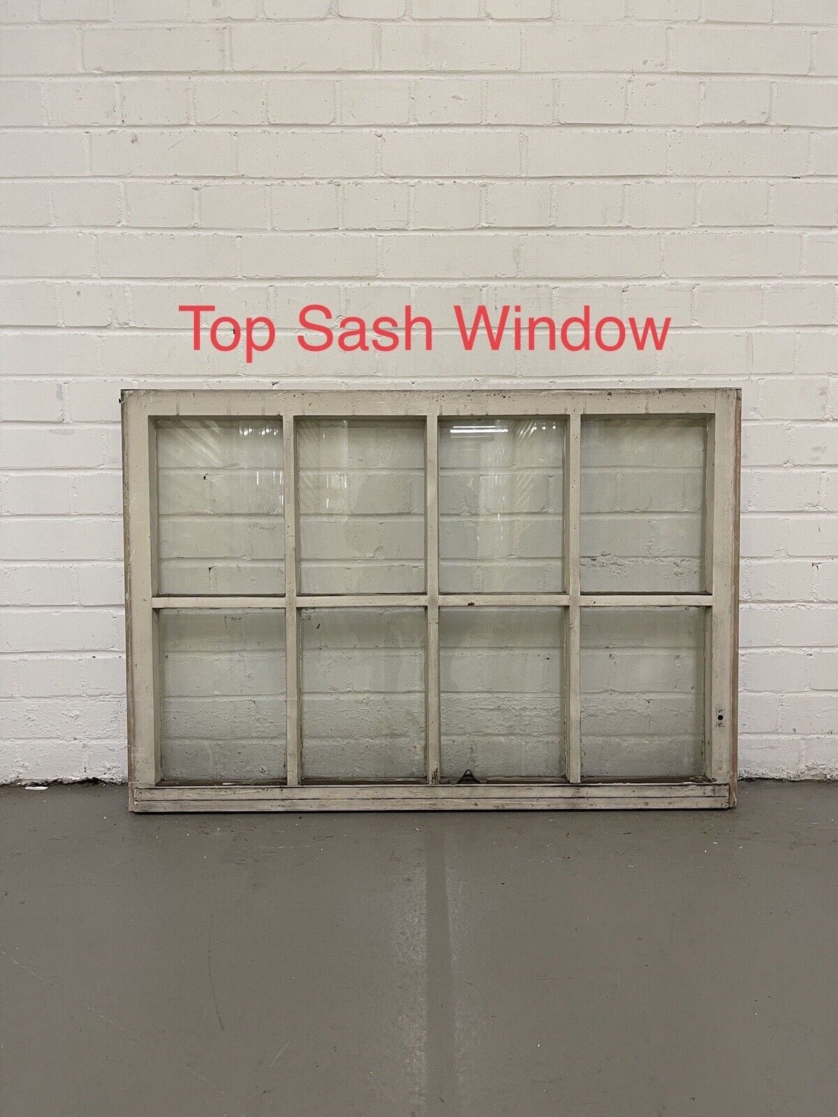 Pair Of Reclaimed Georgian 8 Panel Wooden Panel Sash Window 985 x 675 985 x685mm