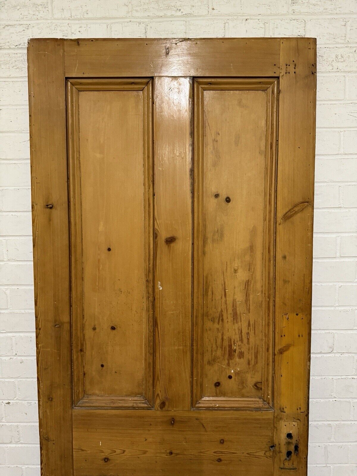 Reclaimed Victorian Pine Internal 4 panel Door 2004 Or 2015 x 810 Or 800mm