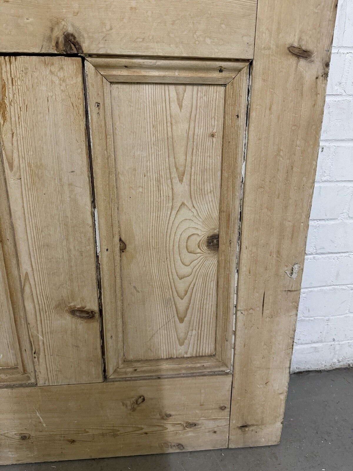 Reclaimed Old Victorian Pine Internal 4 panel Door 1930 x 760mm