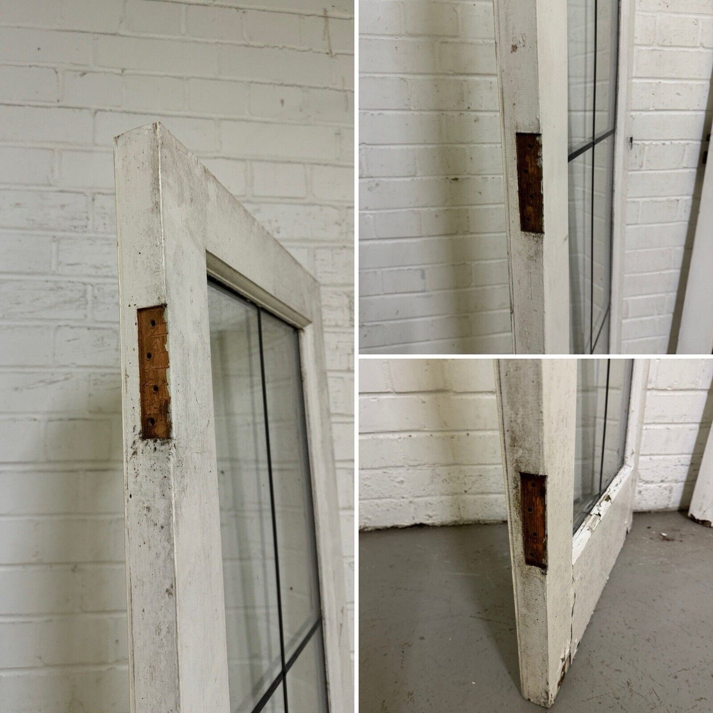 Reclaimed French Double Glazed Wooden Double Doors 2000 x 1107mm