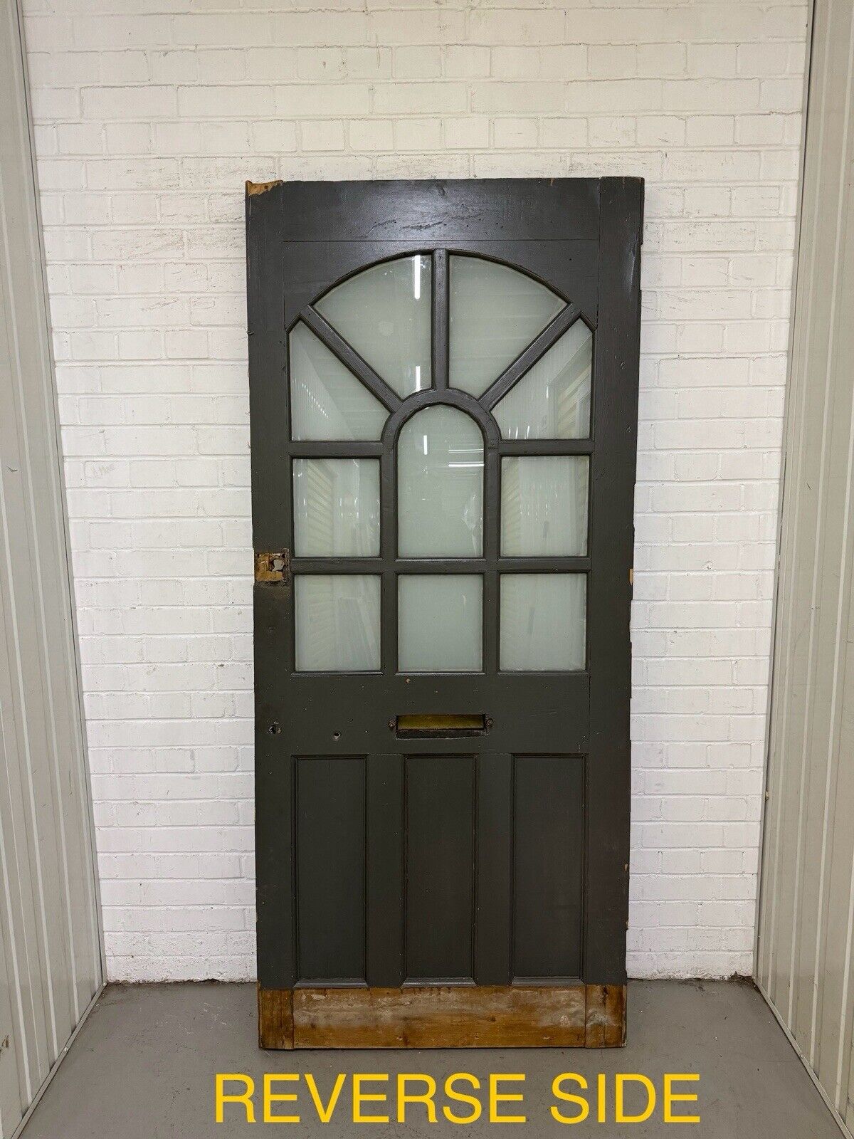 Reclaimed Old Edwardian Victorian Wooden Panel Front Door 2075 x 905mm