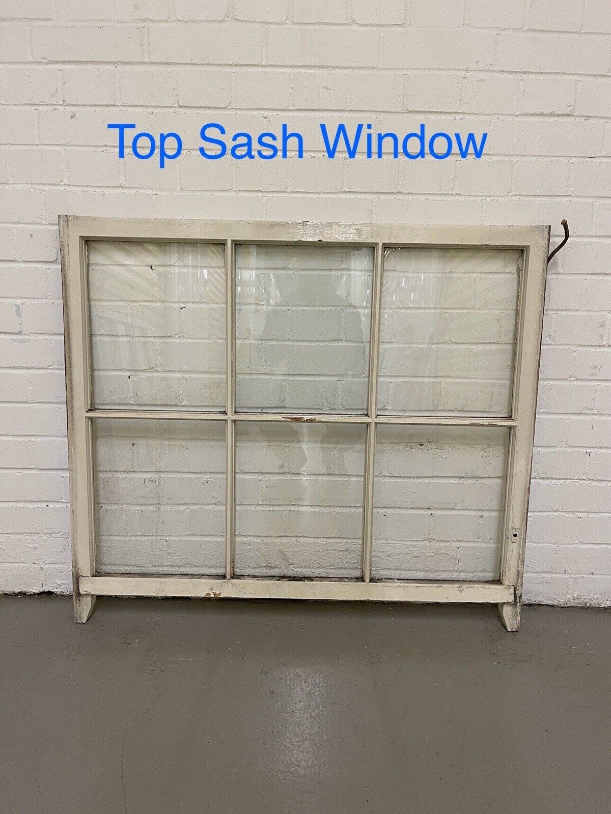 Pair Of Reclaimed Georgian 6 Panel Wooden Panel Sash Window 987x870 985x820