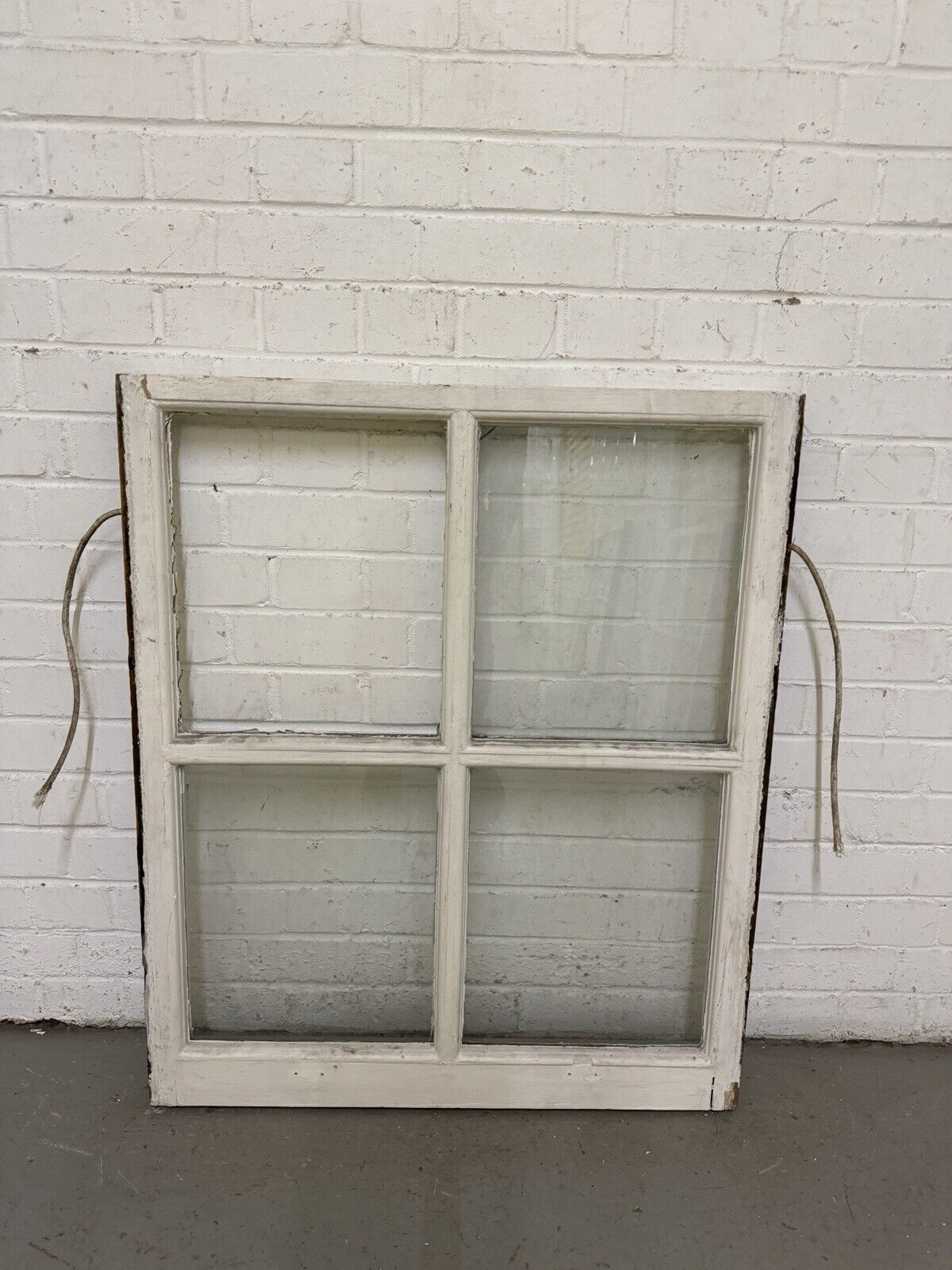 Reclaimed Old Georgian 4 Panel Wooden Window 895 x 750mm