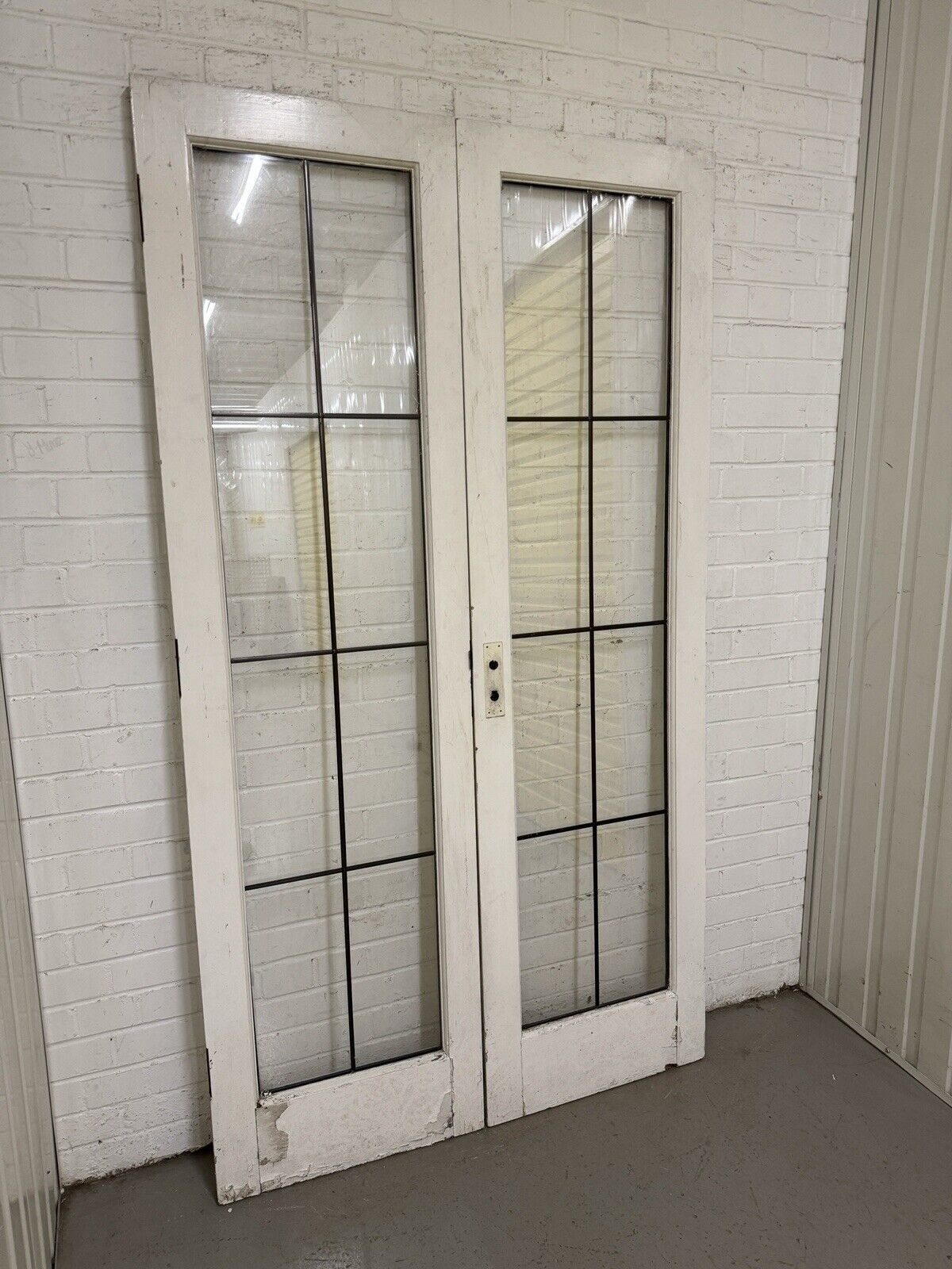 Reclaimed French Double Glazed Wooden Double Doors 2003 x 1110mm