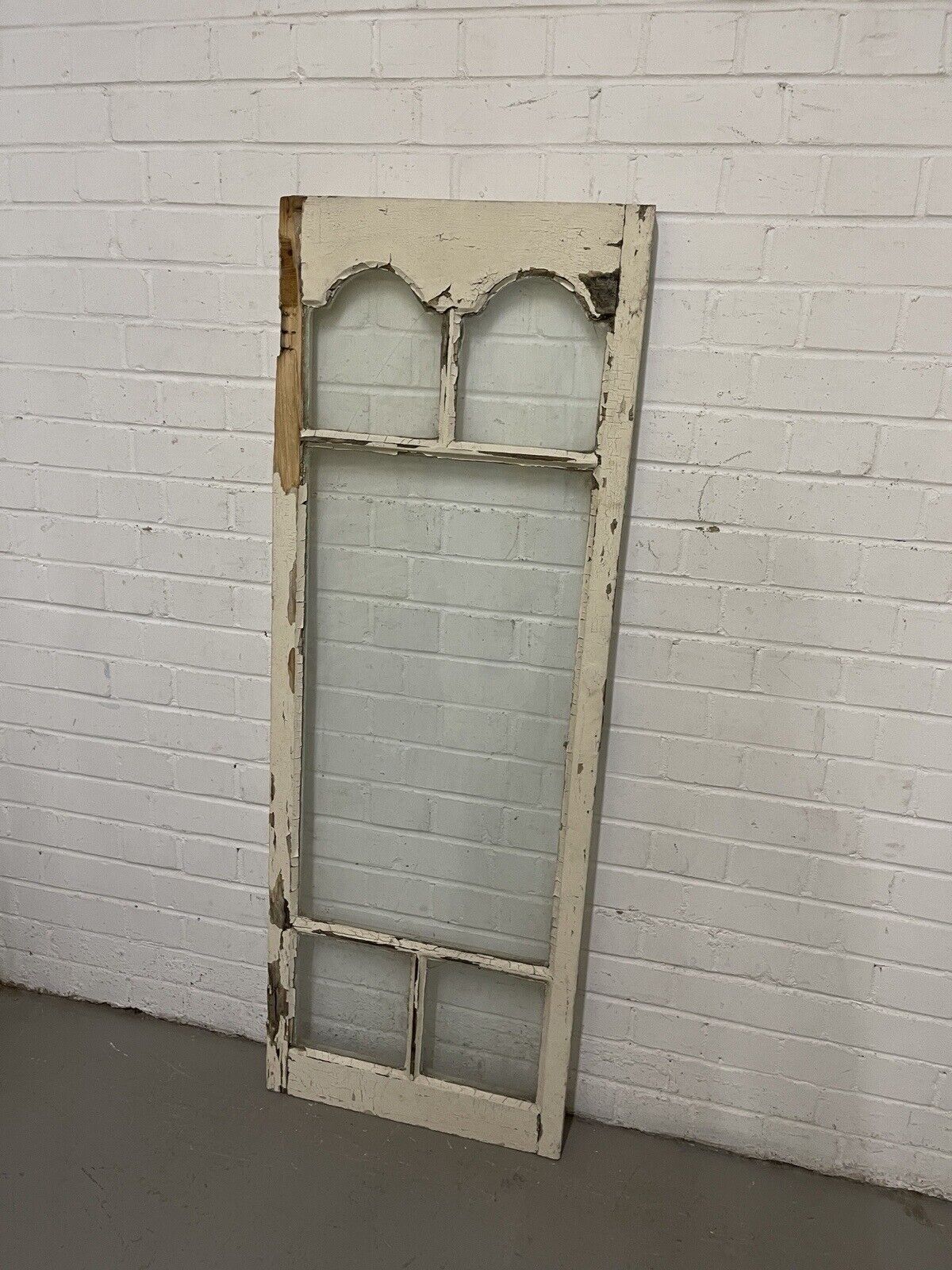 Reclaimed Old Georgian Edwardian Panel Wooden Sash Window 1385 or 1390 x 500mm