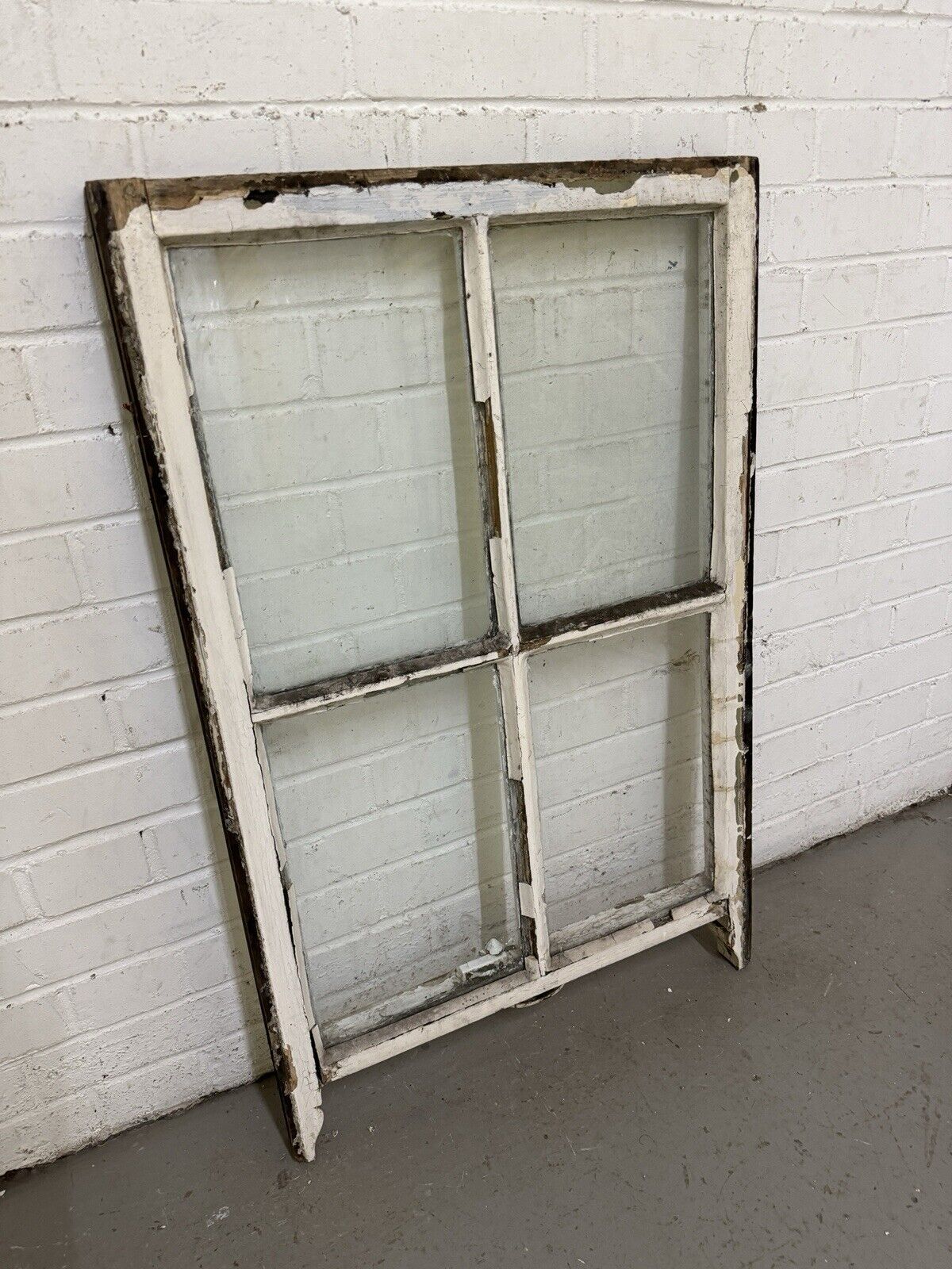 Reclaimed Old Georgian 4 Panel Wooden Window 955 x 605mm