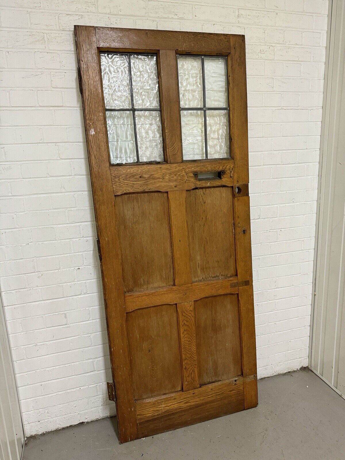 Reclaimed Old Victorian Arts and Crafts Wooden Front Door 2020 Or 2005 x 810mm