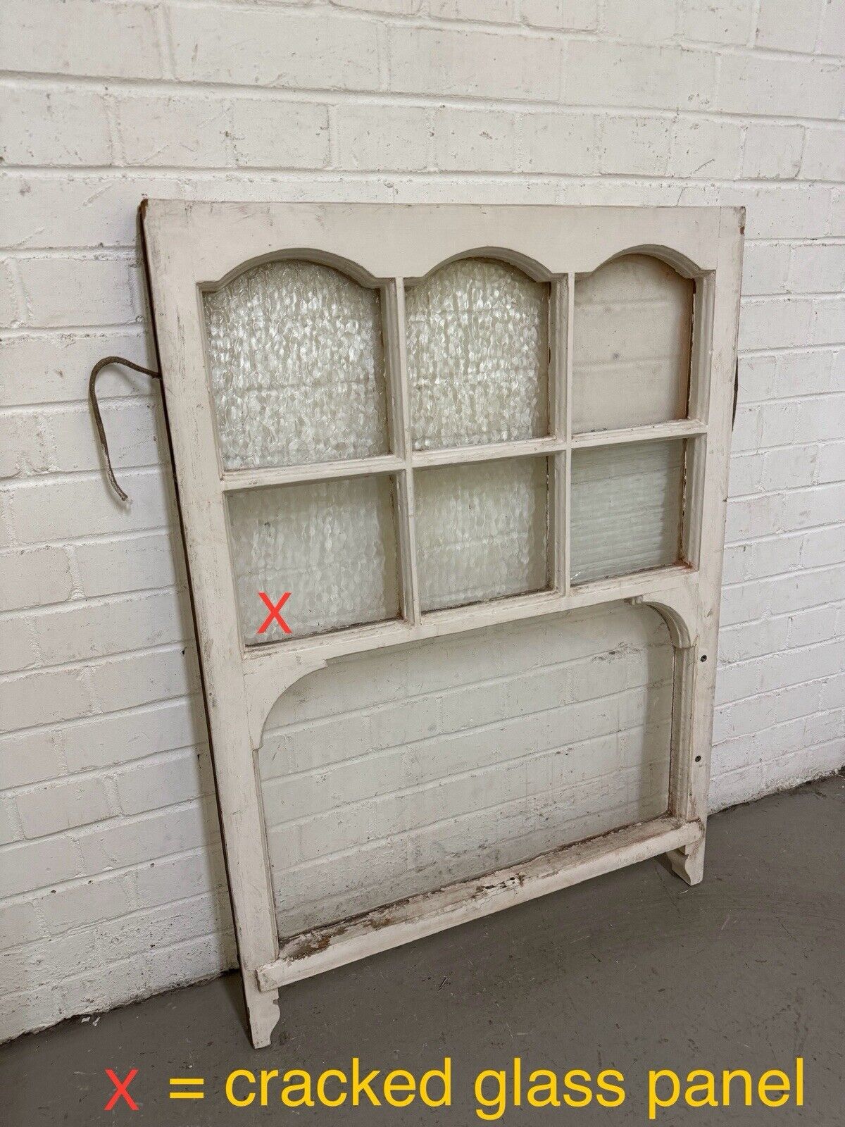 Reclaimed Old Edwardian Arch Sash Wooden Window 1047 x 760mm