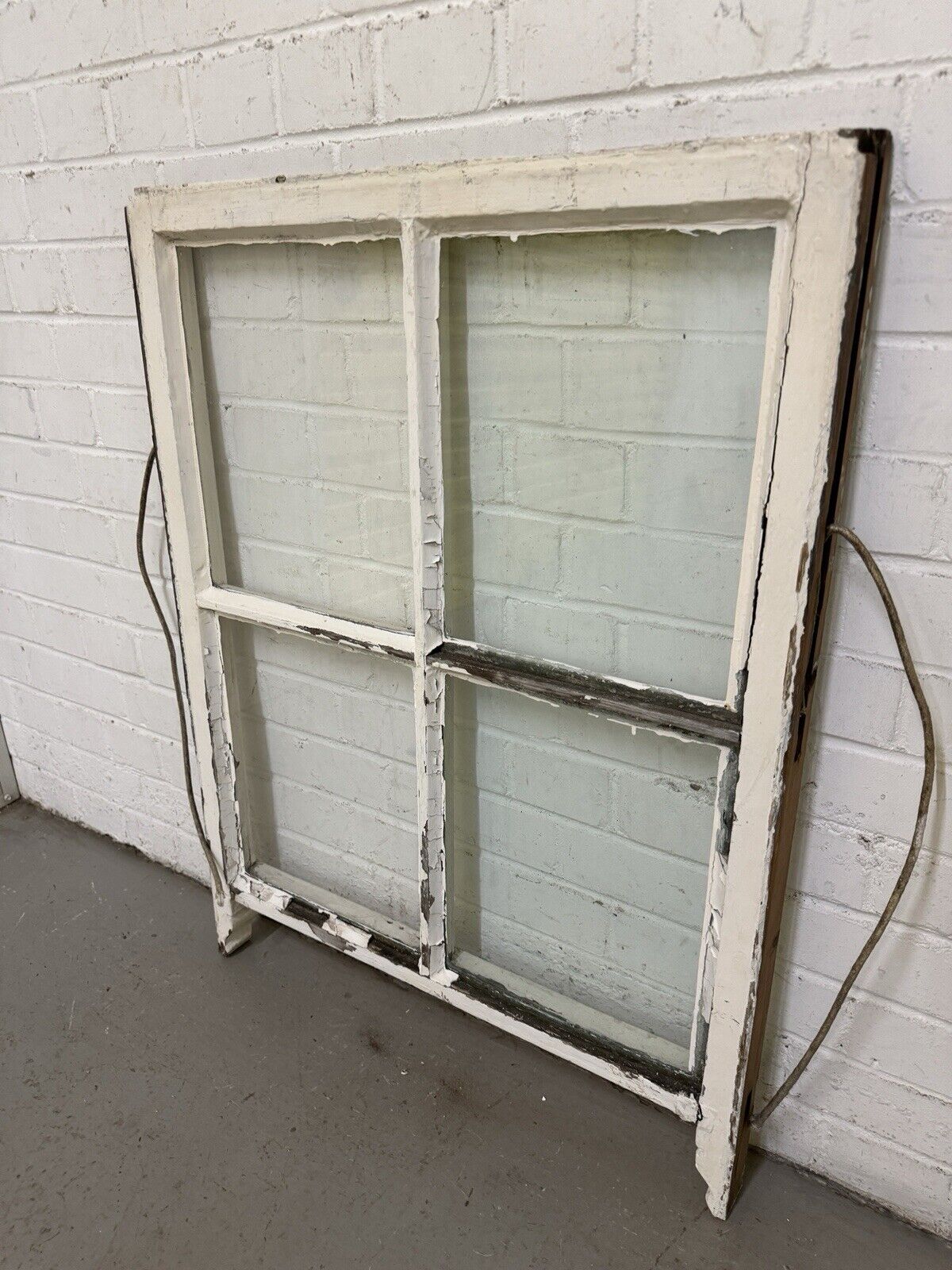 Reclaimed Old Georgian 4 Panel Wooden Window 890 x 670mm