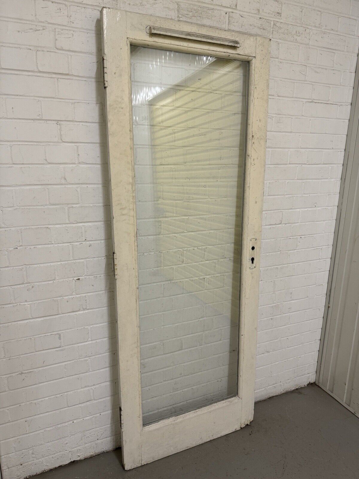 Reclaimed Old Double Glazed Glass Wooden Side Or Back Door 1900 x 715mm