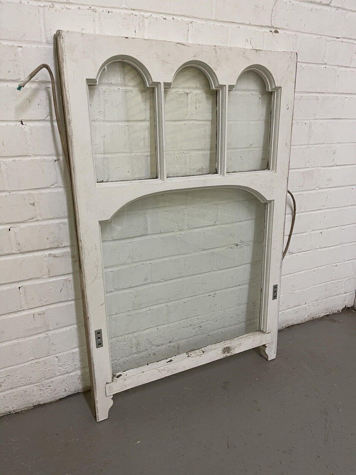 Reclaimed Old Edwardian Arch Sash Wooden Window 627 x 950mm