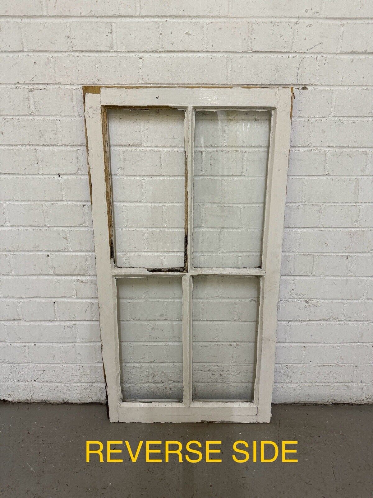 Job Lot Of Three Reclaimed Georgian 4 Panel Wooden Panel Windows