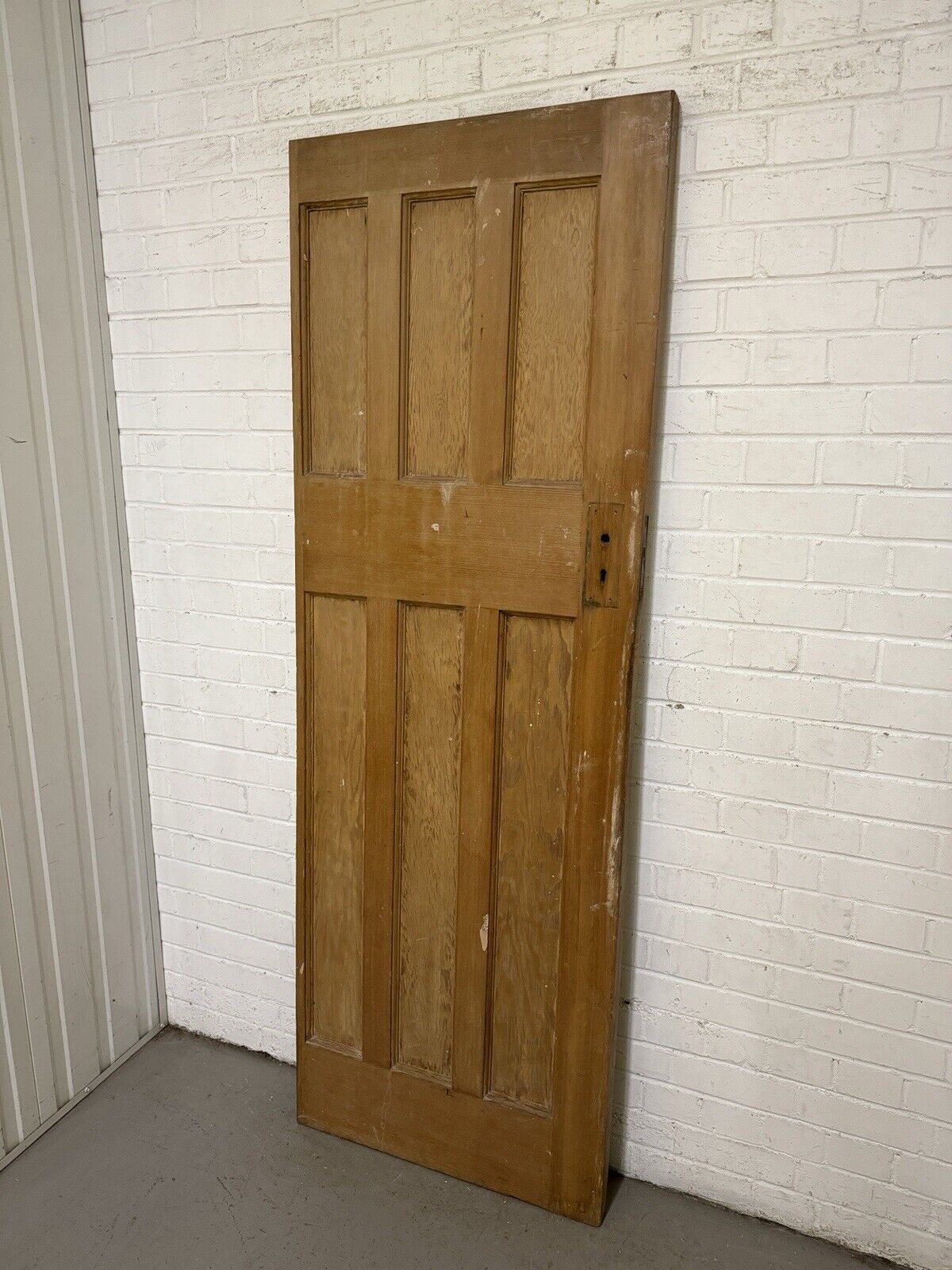 Vintage Reclaimed Edwardian Internal 6 panel Door 1960 Or 1955mm x 675mm