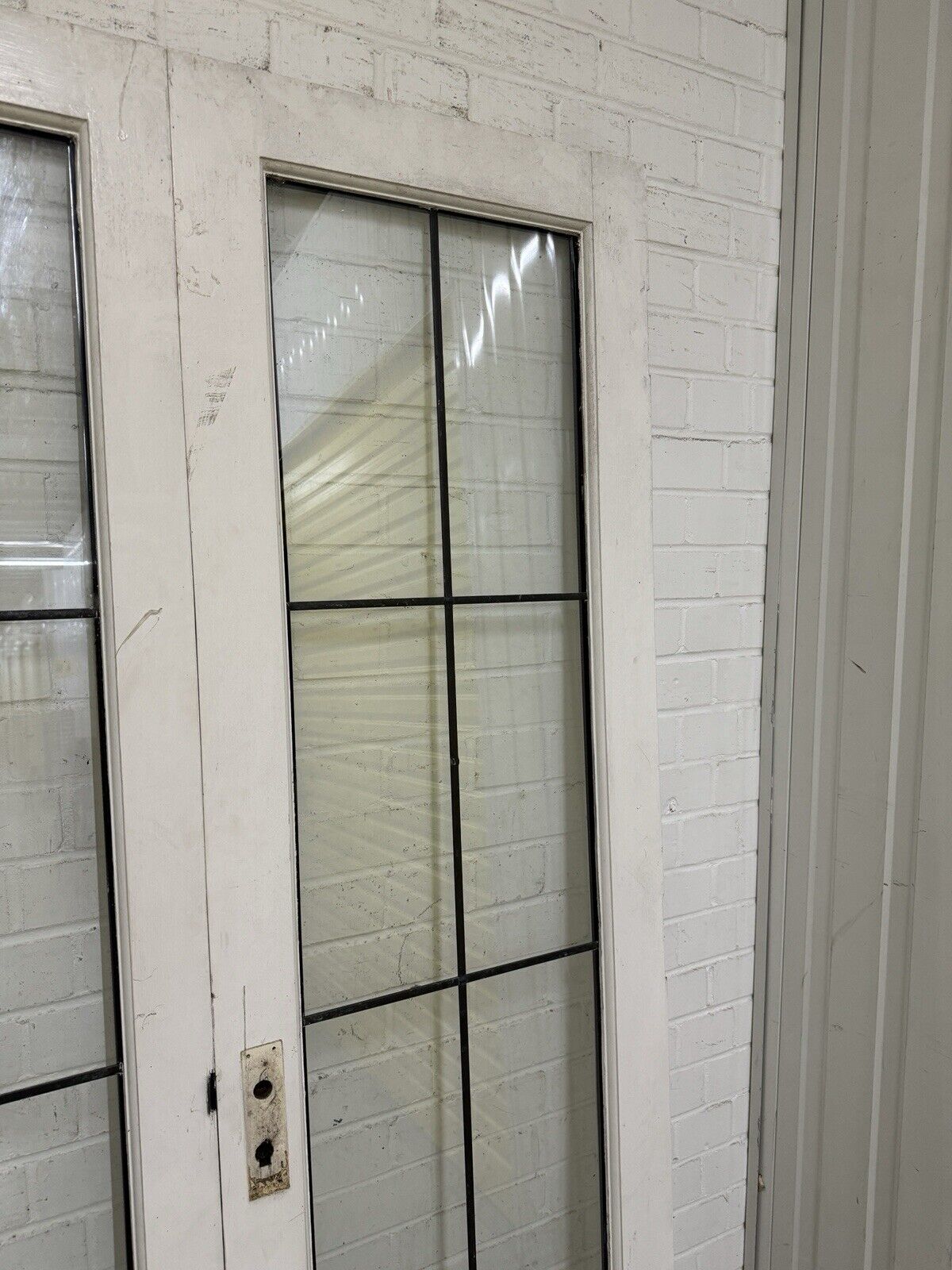 Reclaimed French Double Glazed Wooden Double Doors 2000 x 1107mm