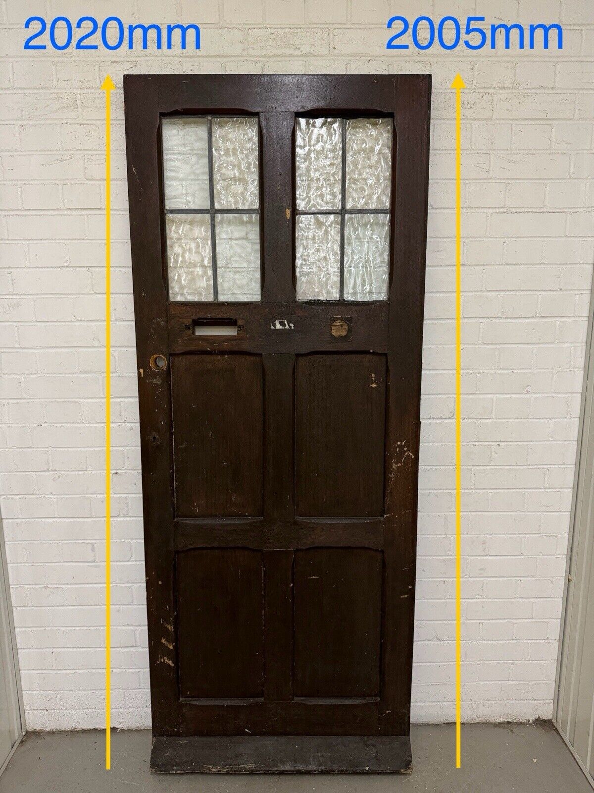 Reclaimed Old Victorian Arts and Crafts Wooden Front Door 2020 Or 2005 x 810mm