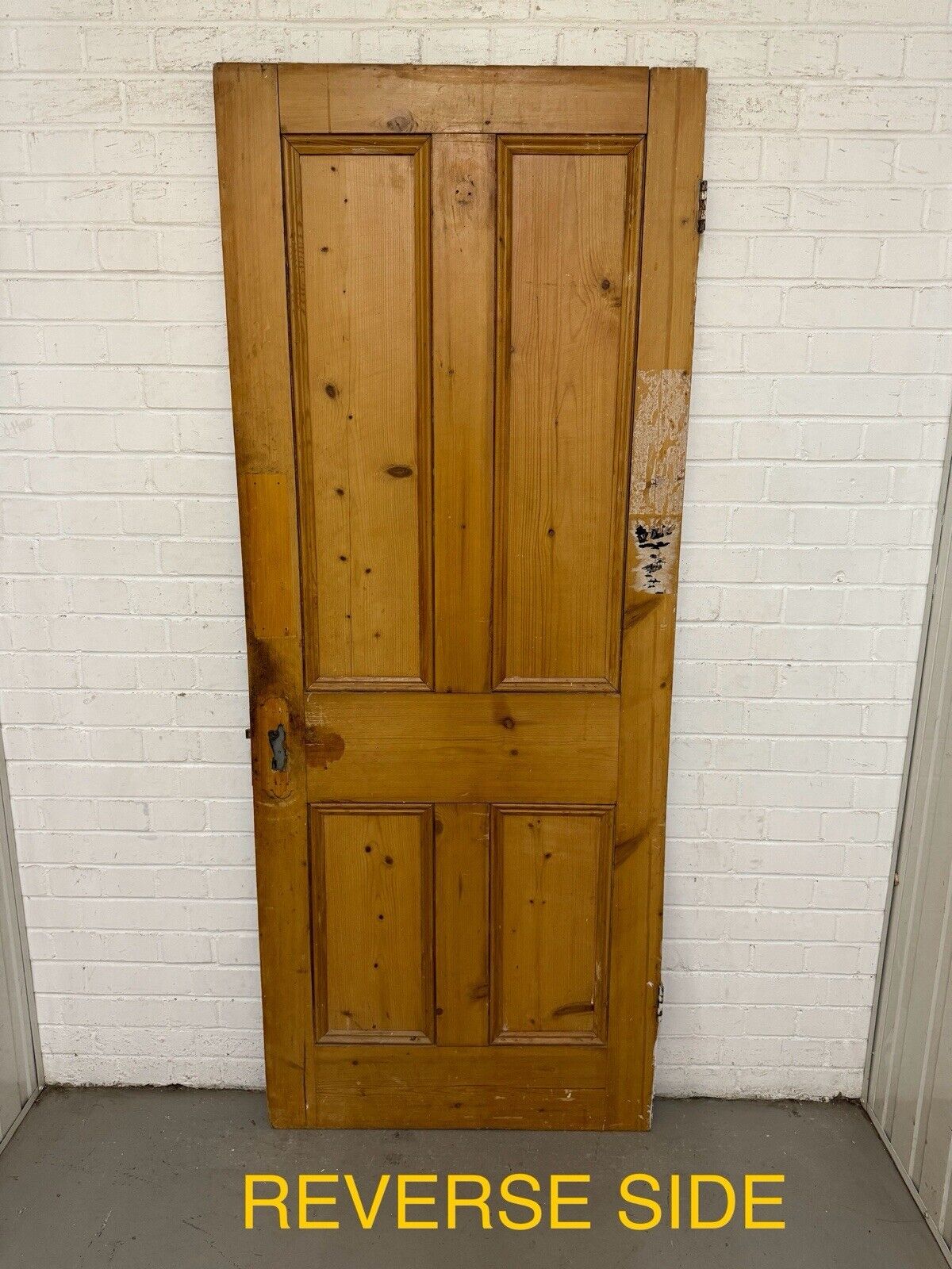 Reclaimed Old Victorian Pine Internal 4 panel Door 2005 x 805mm