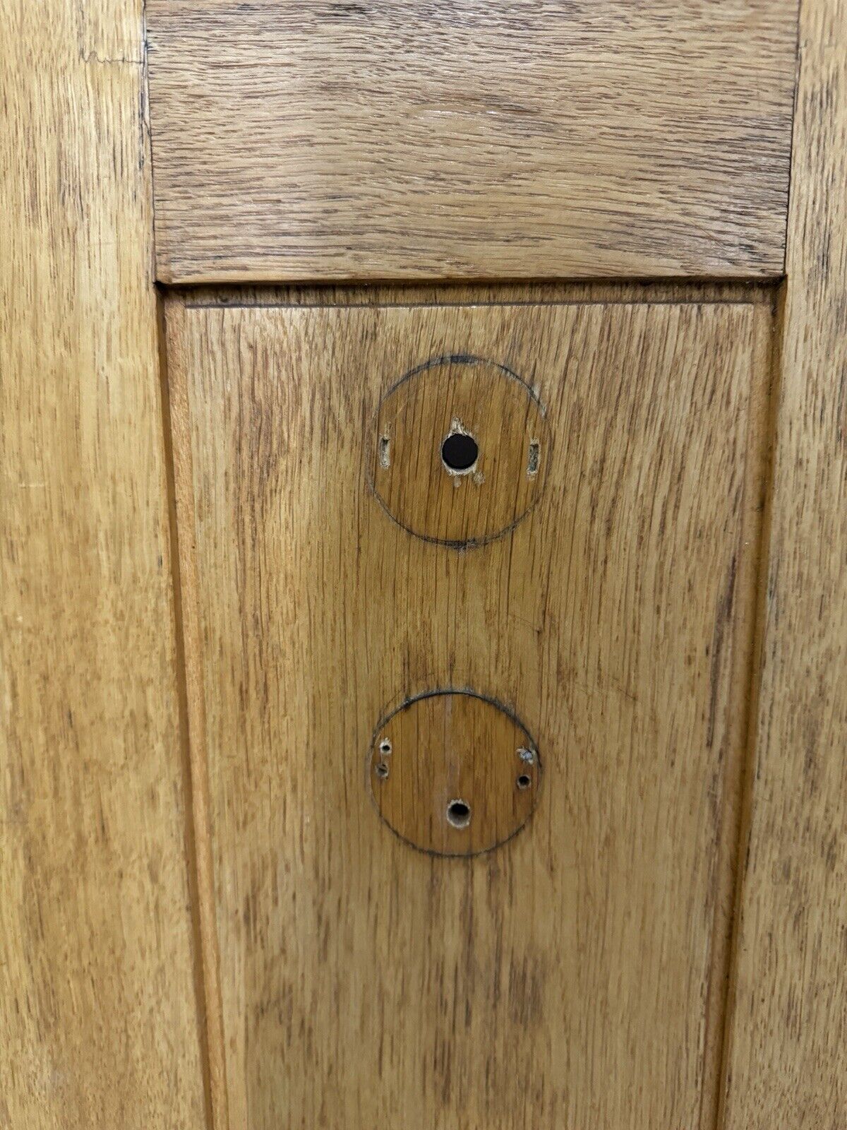 Reclaimed Bespoke Oak Veneer Wooden Panel Front Door 1960 Or 1975 x 835mm