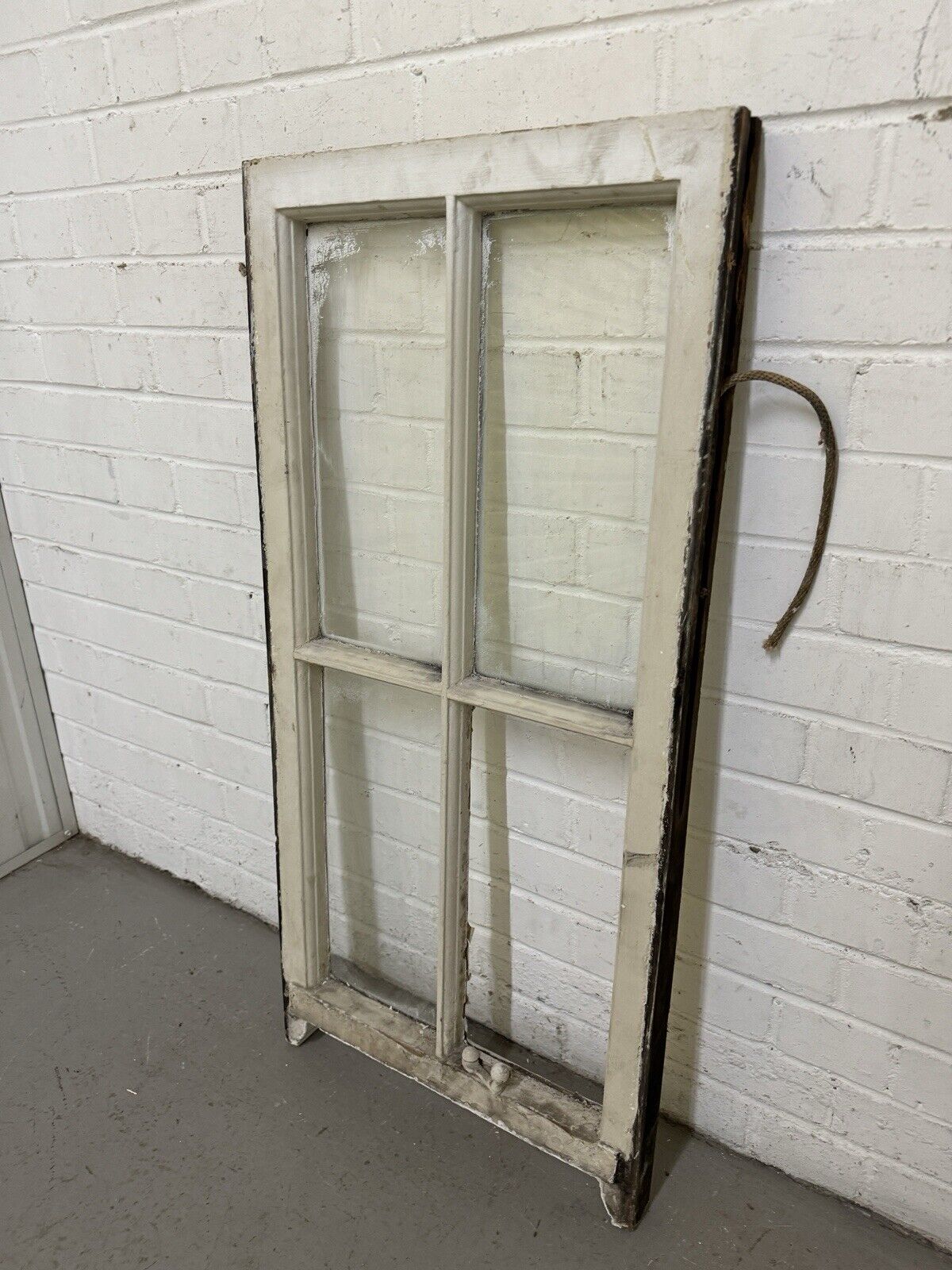 Reclaimed Old Georgian 4 Panel Wooden Window 1010 x 480mm