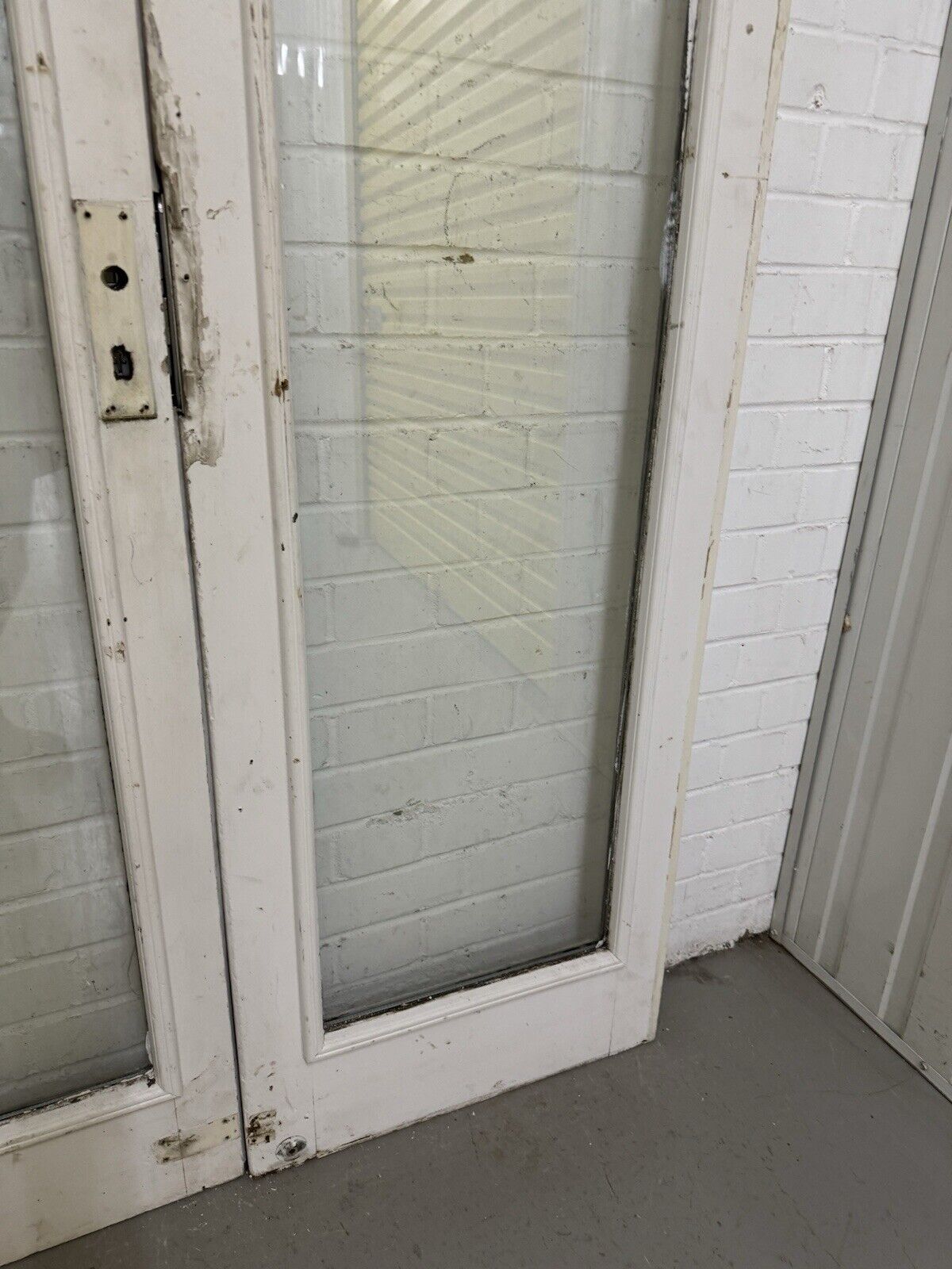 Reclaimed Old French Double Glazed Wooden Double Doors 1995 x 1105mm