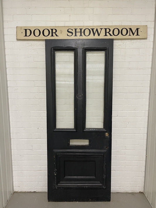 Reclaimed Old Edwardian Victorian Wooden Panel Front Door 2023 or 2030 x 810mm
