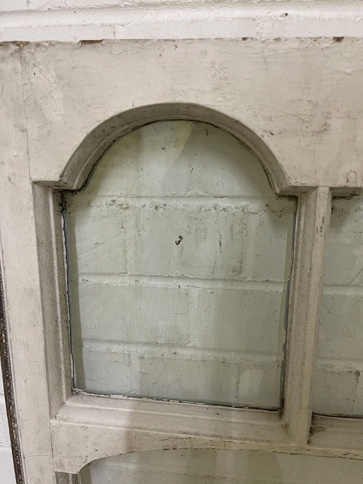 Reclaimed Old Edwardian Arch Sash Wooden Window 533 x 1125mm